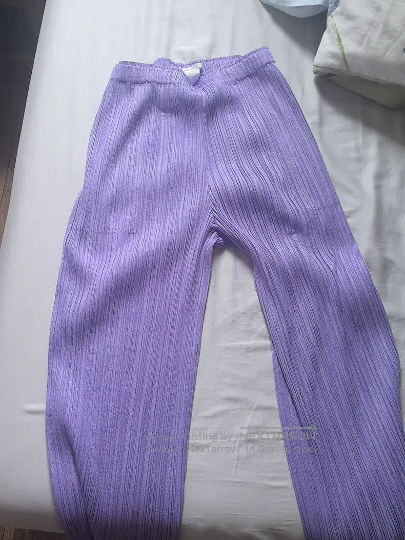 Issey Miyake Issey Miyake Purple Trousers Size 25" / US 0 / IT 36 - 2 Thumbnail