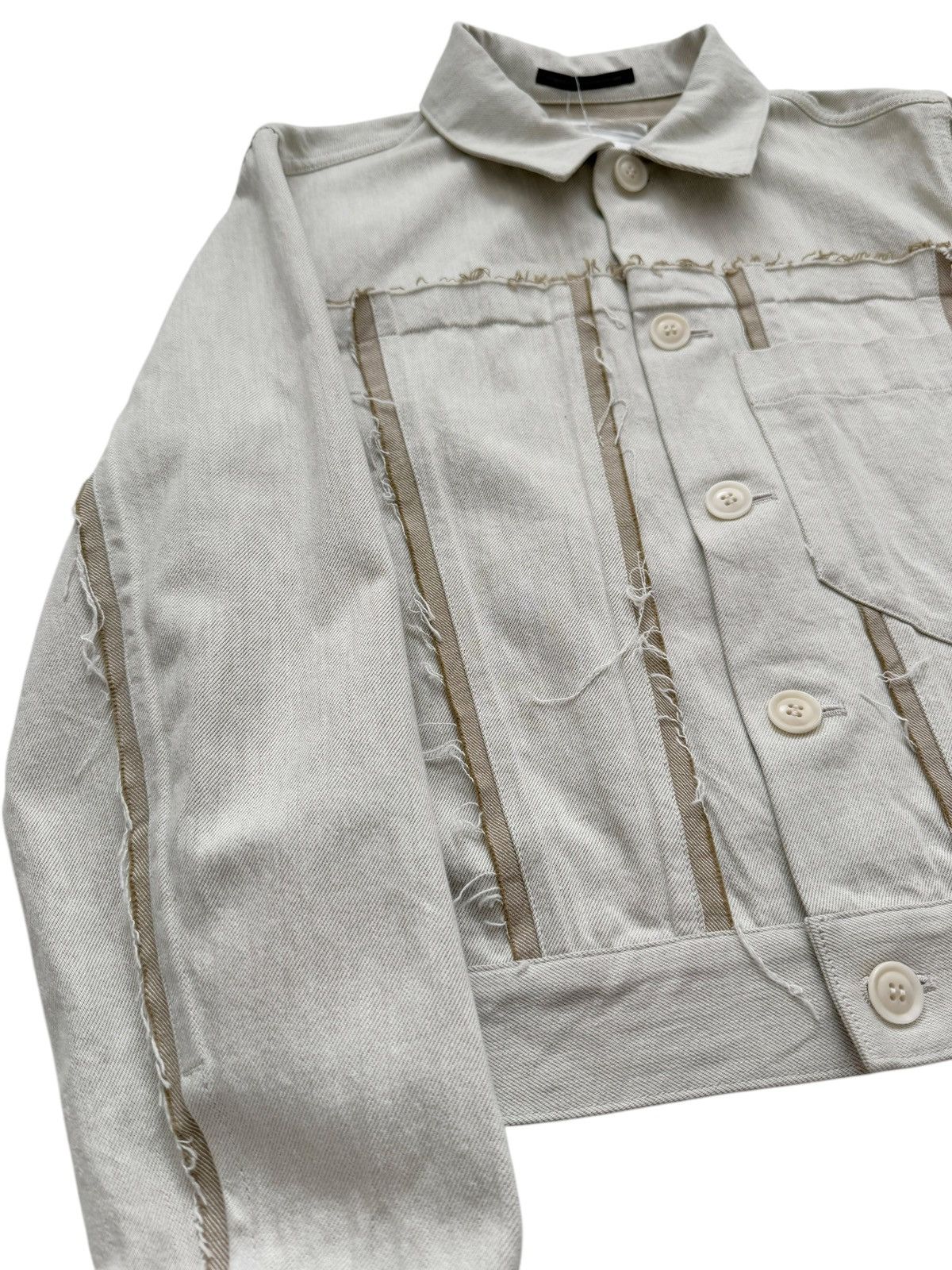 Yohji Yamamoto 10oz Denim Paneled Trucker Jacket Size M / US 6-8 / IT 42-44 - 9 Thumbnail