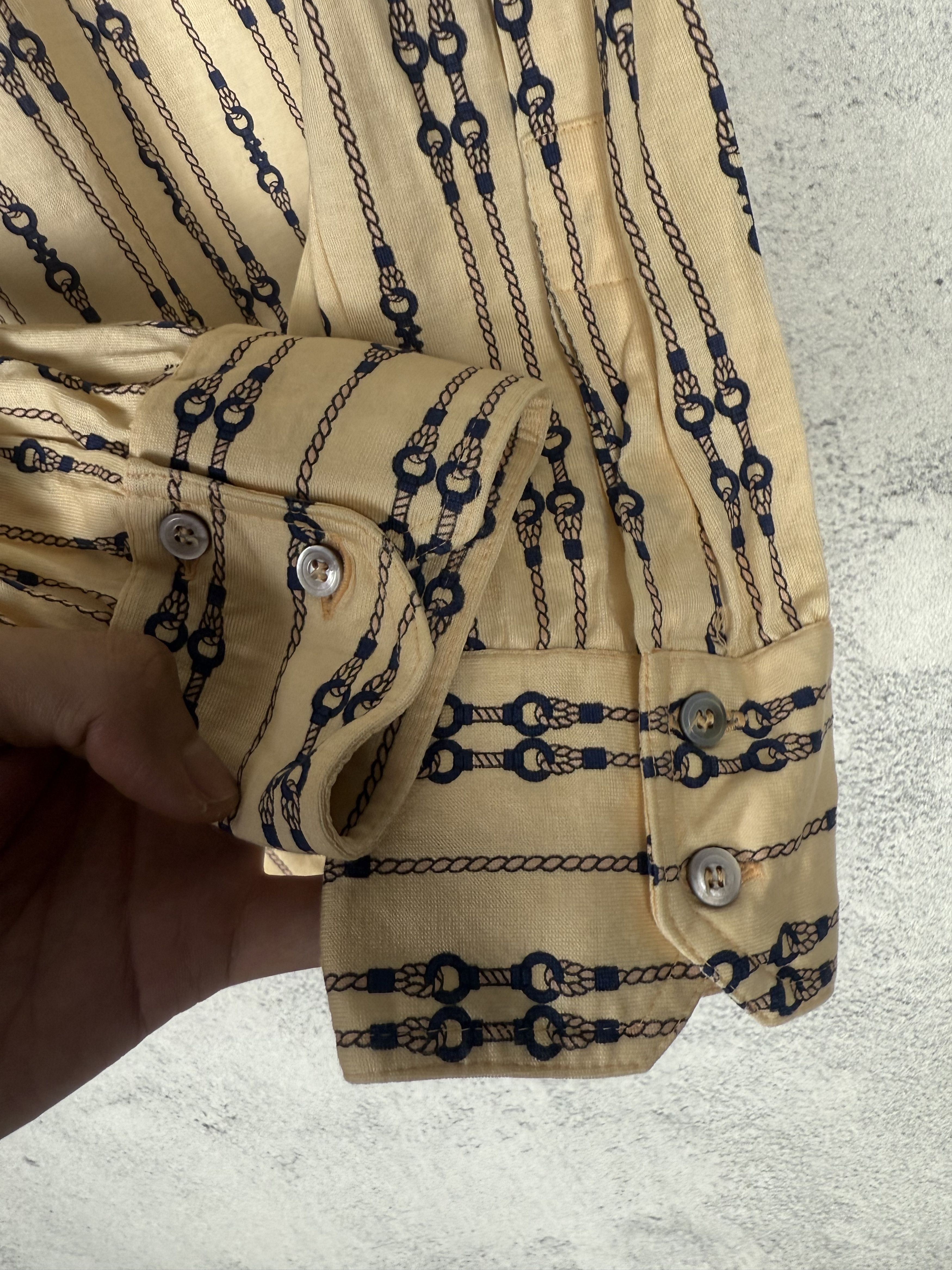 Celine Vintage Celine Monogram Longsleeve Polo Shirt Size US M / EU 48-50 / 2 - 5 Thumbnail