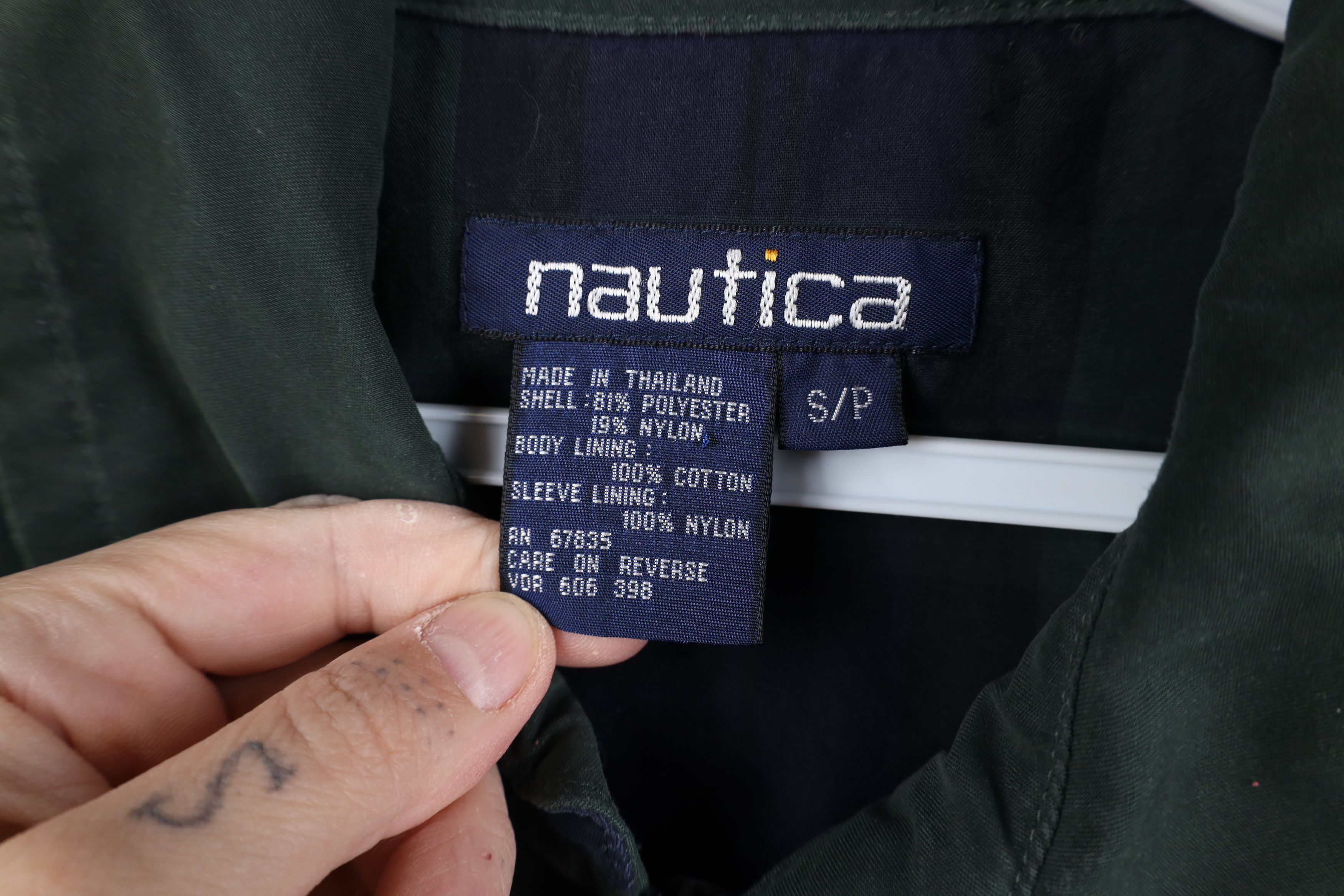 Nautica Vintage 90s Nautica Microfiber Sailing Bomber Jacket Green Size US S / EU 44-46 / 1 - 9 Thumbnail