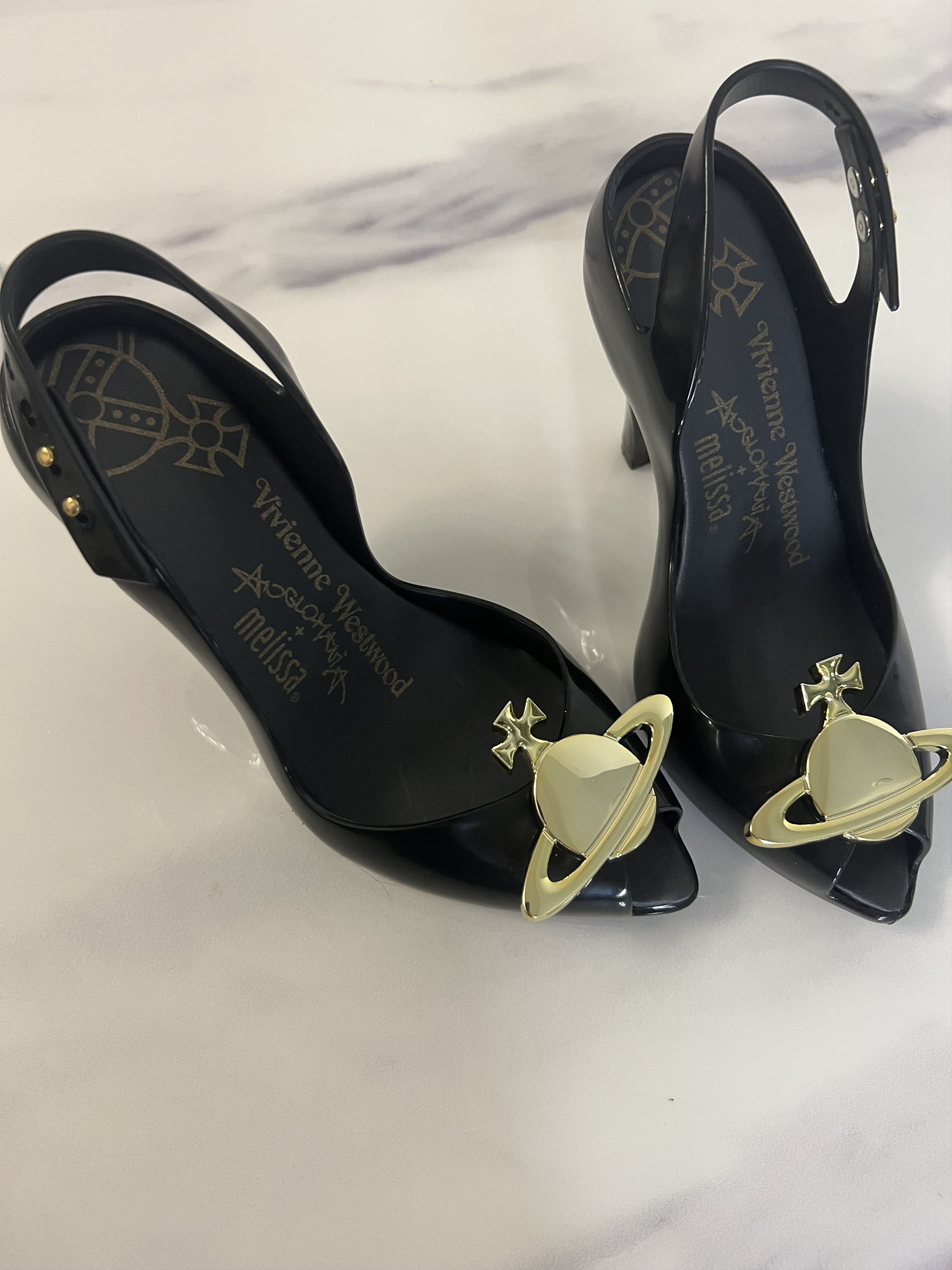 Vivienne Westwood 31795 Vivienne Westwood Anglomania Rubber Heel Size US 5.5 / IT 35.5 - 13 Thumbnail