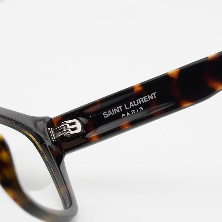 Saint Laurent Paris Saint Laurent SL804 002 Eyeglasses Havana 51mm Square Frame Size ONE SIZE - 8 Thumbnail