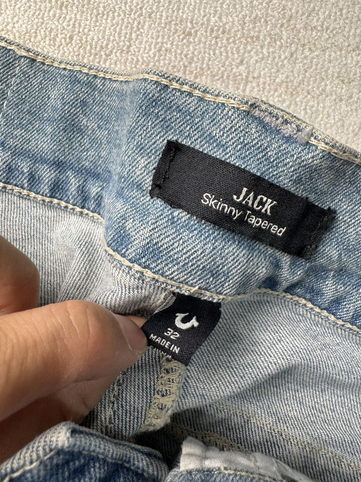 True Religion JACK skinny taped jean 32 Size US 32 / EU 48 - 4 Thumbnail