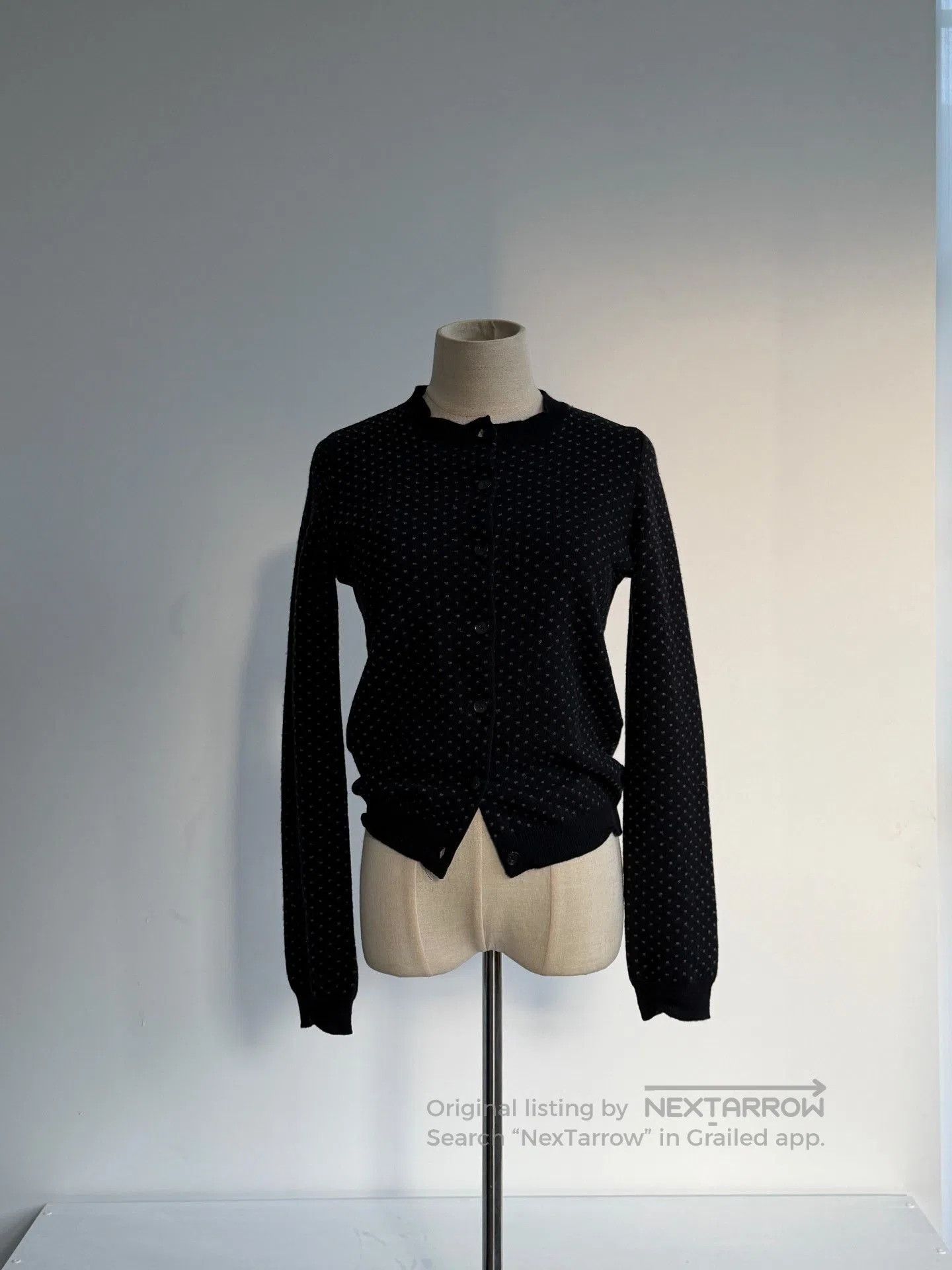 Maison Margiela Maison Martin Margiela Polka Dot Knit Cardigan. Size XS / US 0-2 / IT 36-38 - 8 Thumbnail