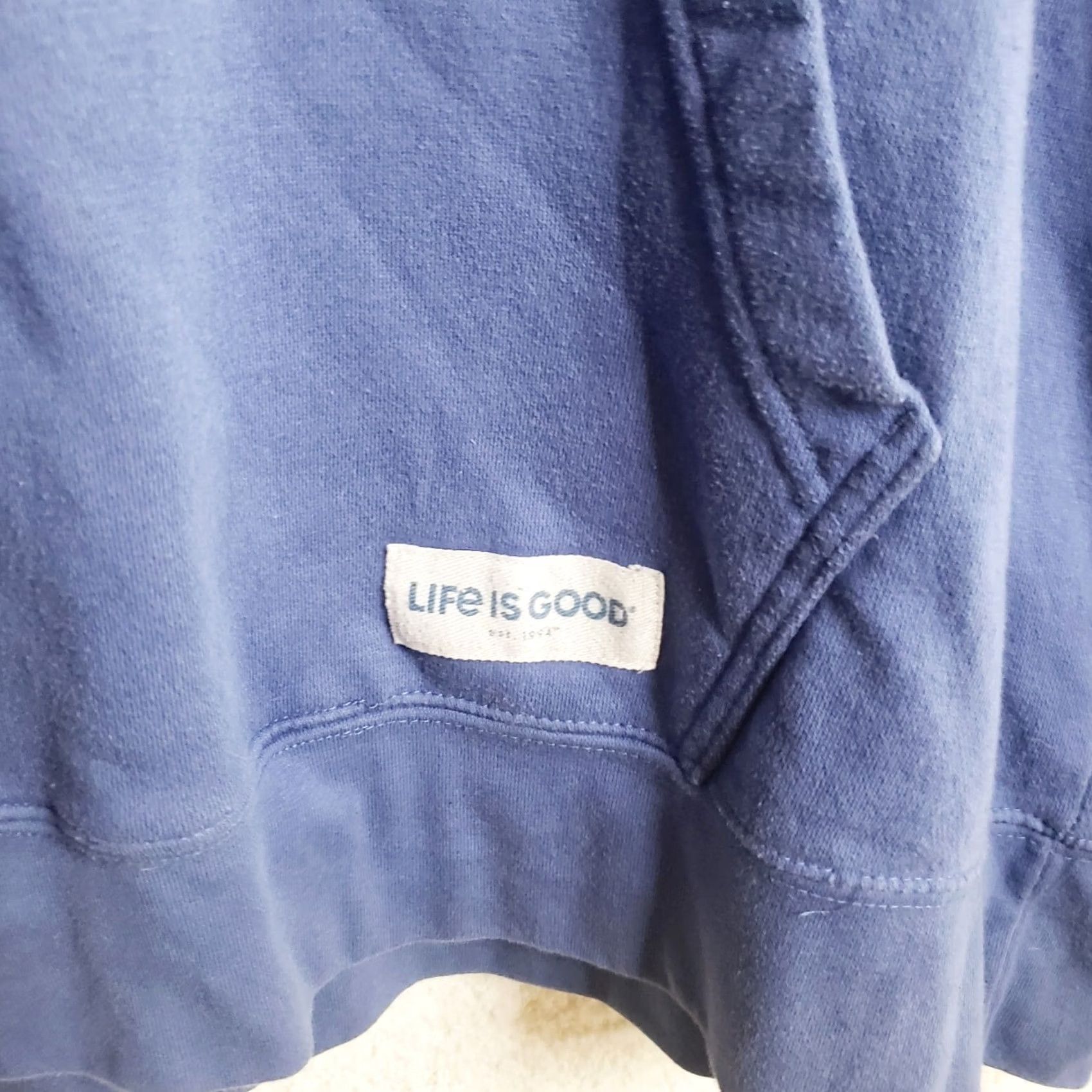 Life is Good Life is Good Hoodie Sweatshirt Blue Unisex Adults L Size US L / EU 52-54 / 3 - 3 Thumbnail
