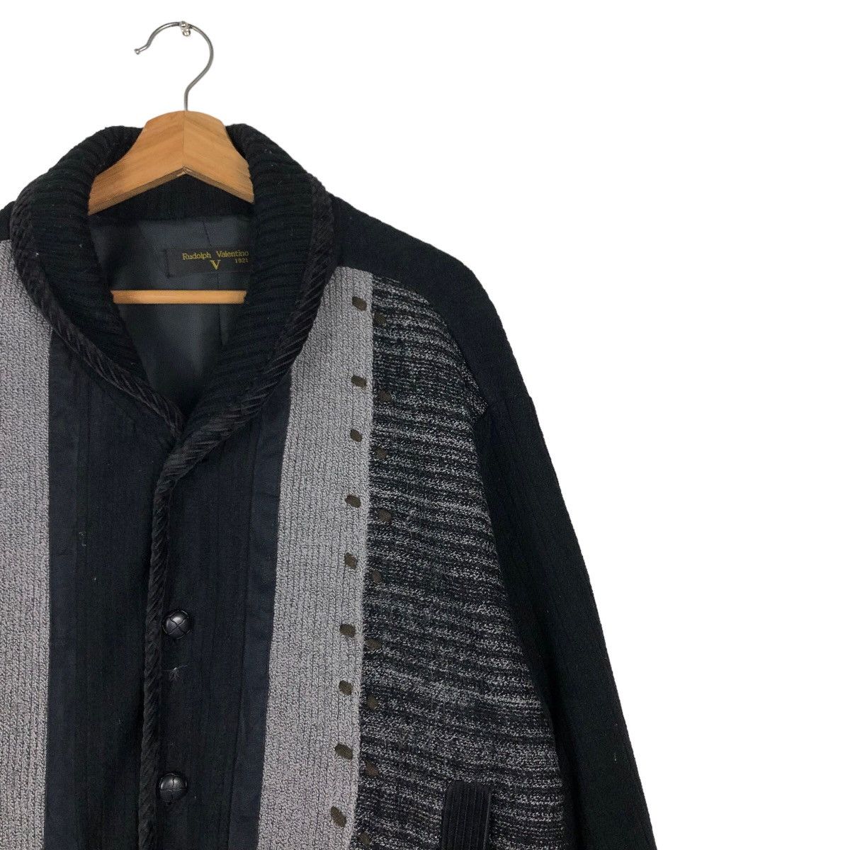 Japanese Brand 🔥Vintage Knit Bomber Jacket Cardigan Rudolph Valentino Size US M / EU 48-50 / 2 - 6 Thumbnail