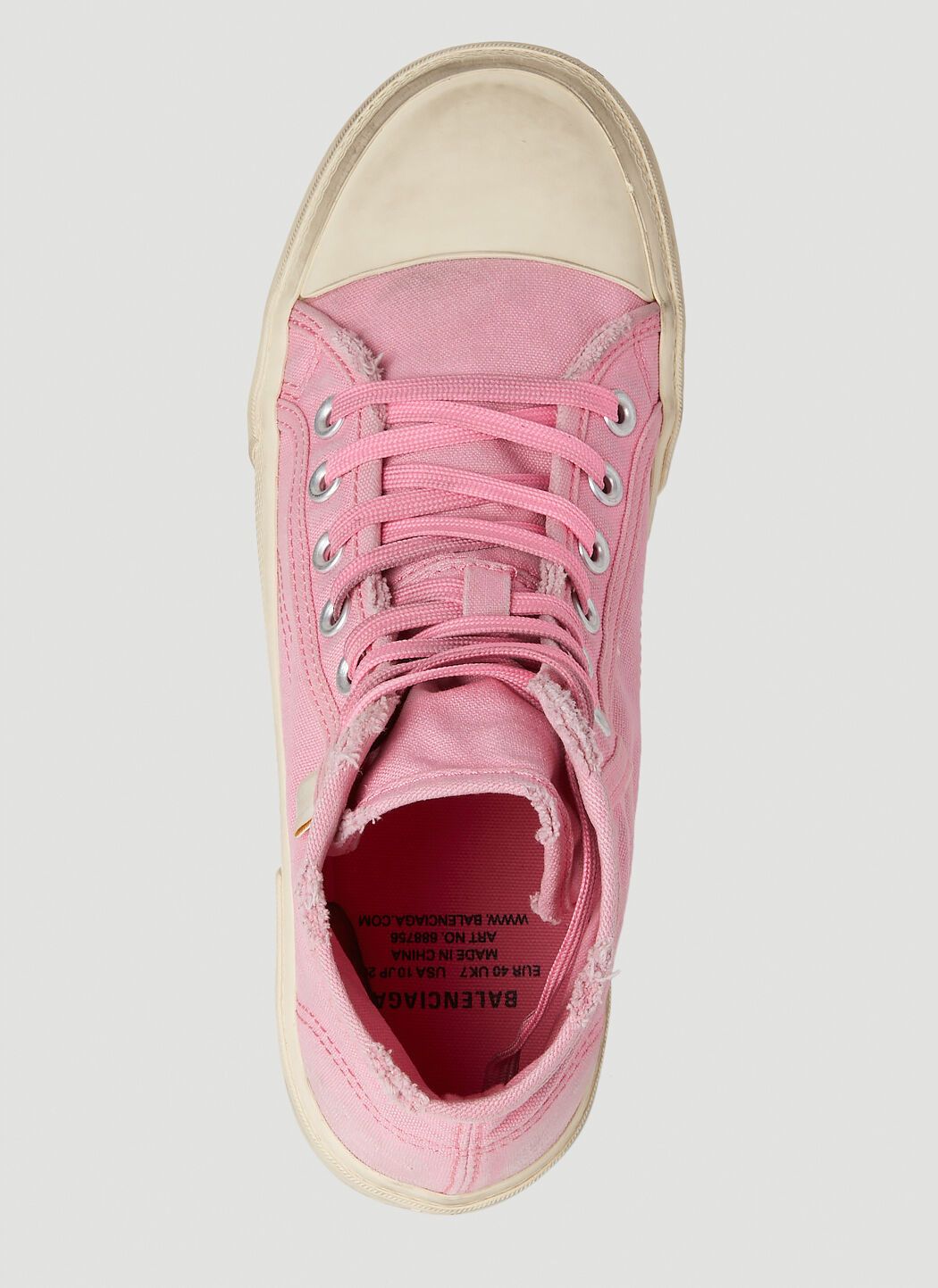 Balenciaga o1mt1gz0525 Paris High Top Sneakers in Pink Size US 6 / IT 36 - 5 Thumbnail