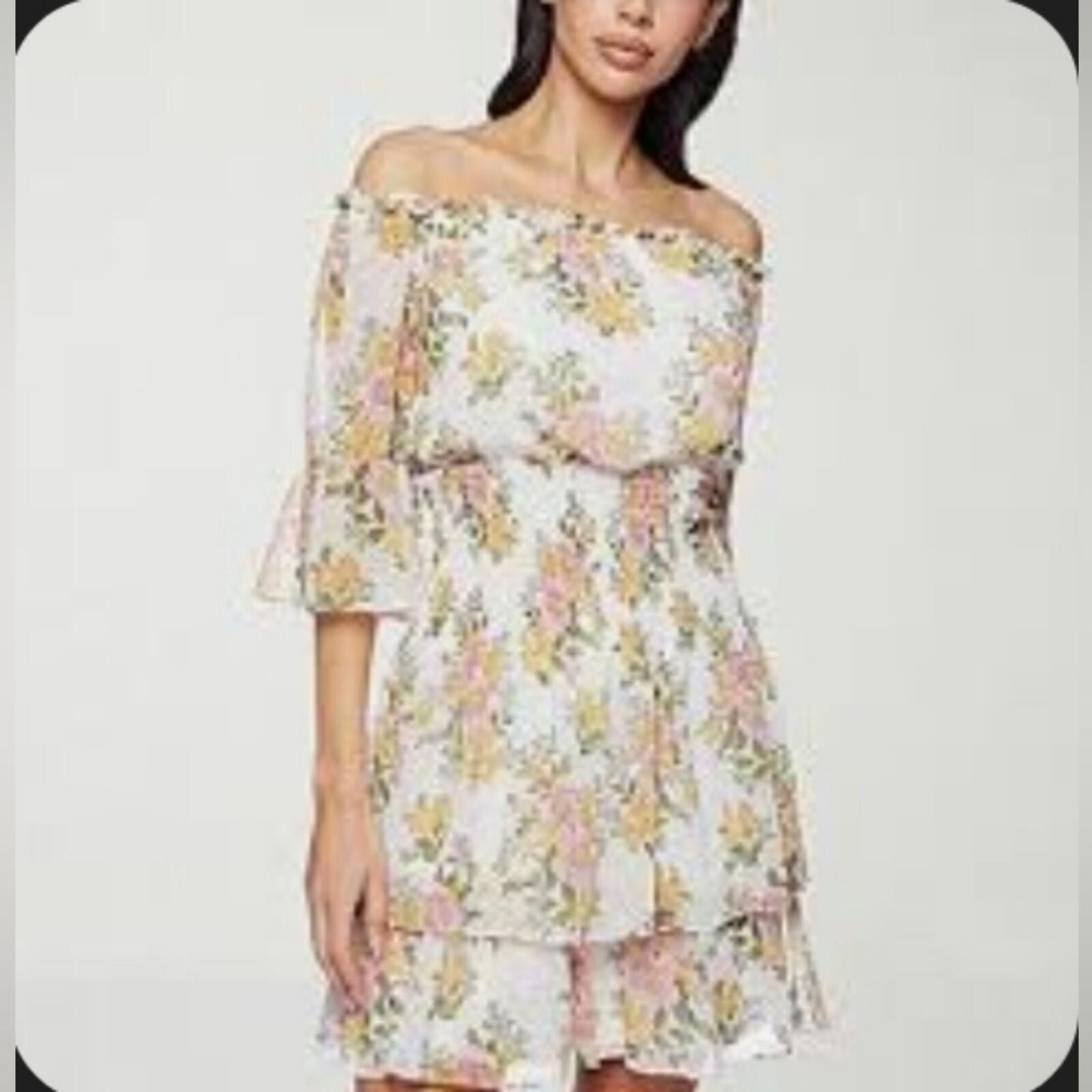 Other Premier Floral Off-Shoulder Mini Dress NWT Sz 24w Size 4XL / US 24-26 - 1 Thumbnail