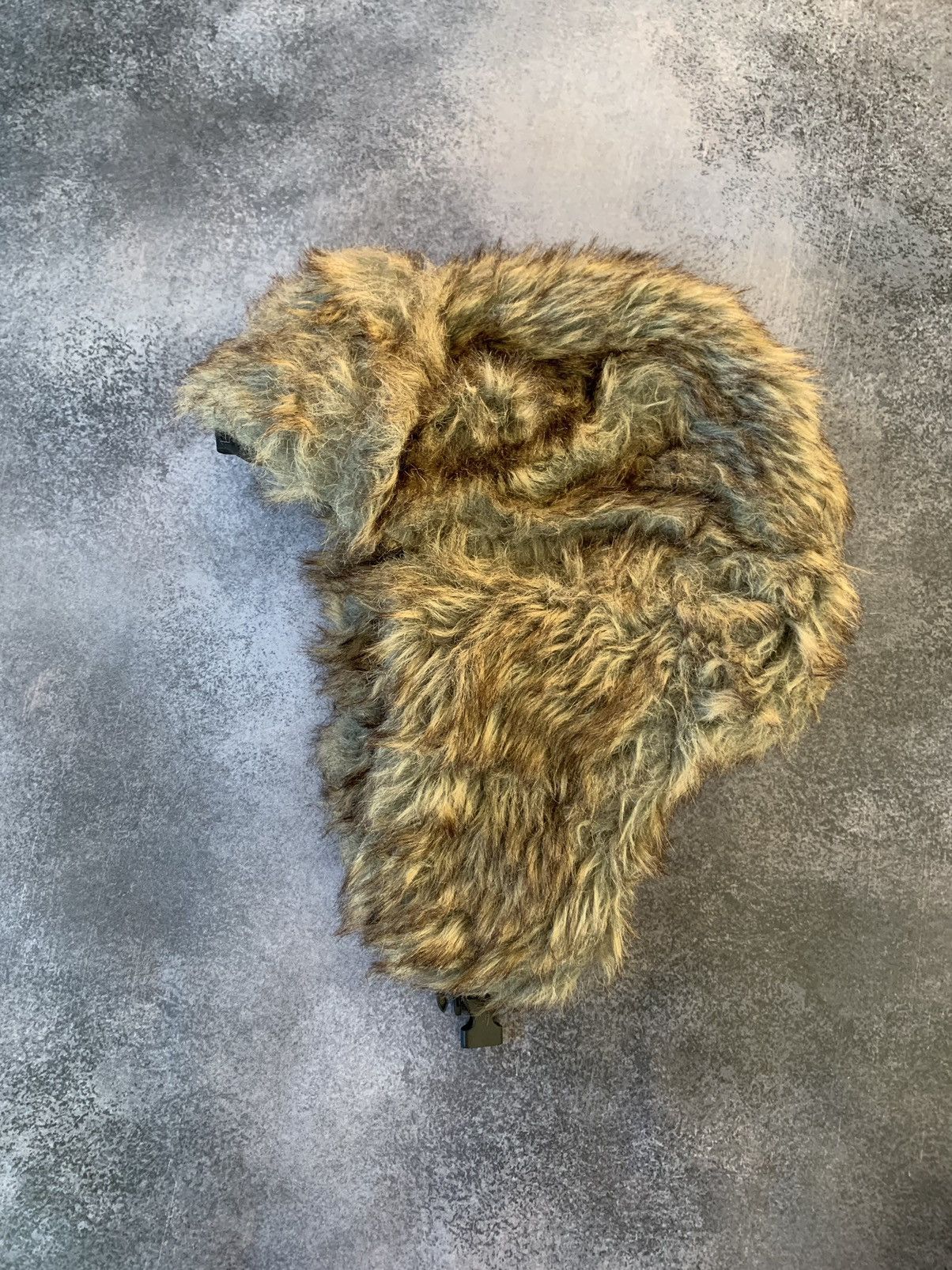 Japanese Brand Vintage Crazy Y2k Mohair Fuzzy Hat Ushanka Punk Huge Size ONE SIZE - 2 Thumbnail