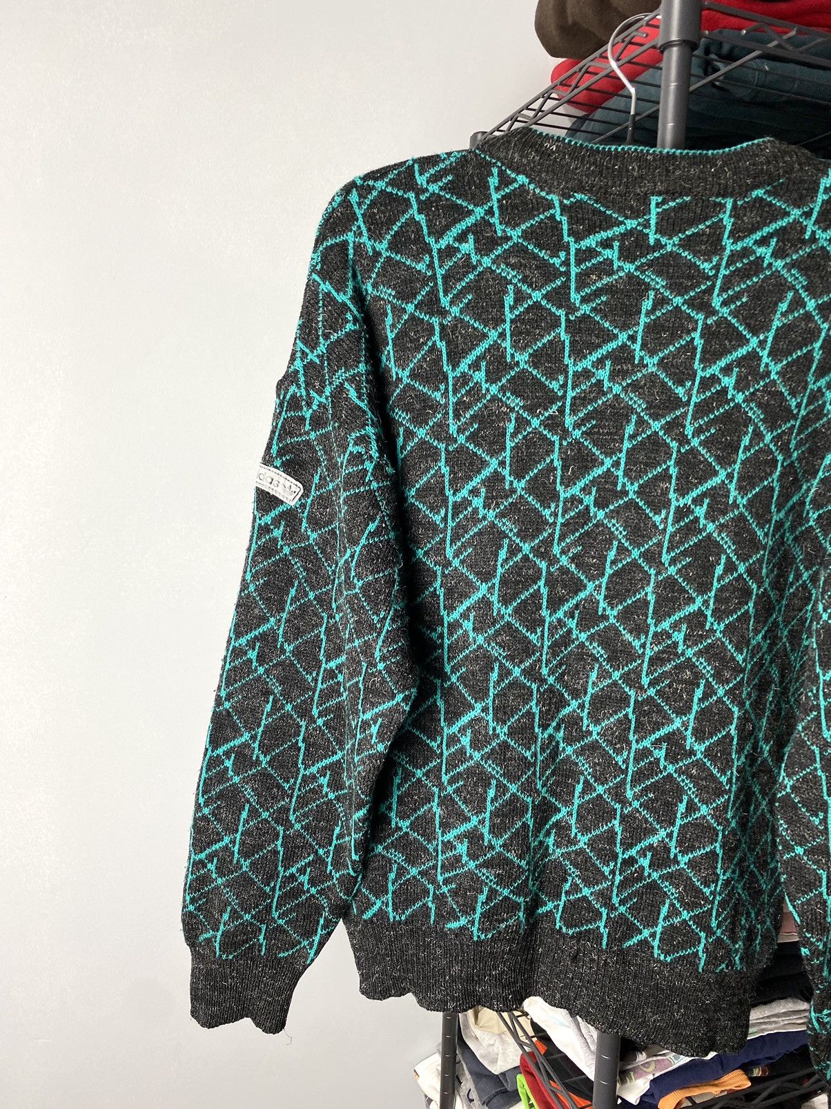 Rare! Vintage 80-90’s Adidas Equipment Knit Pattern Sweater