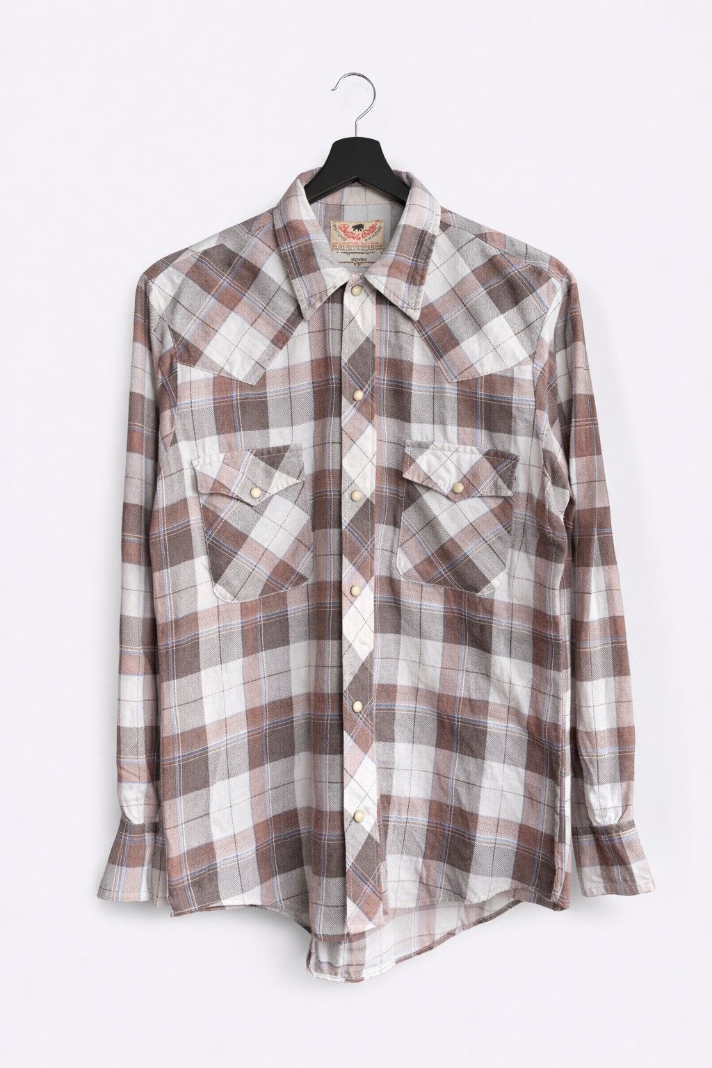 Vintage Vintage Buffalo Plaid Western Shirt 50/50 Cotton Polyester Size US M / EU 48-50 / 2 - 1 Thumbnail