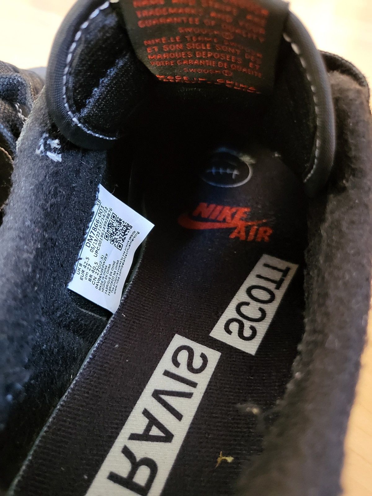 Jordan Brand × Travis Scott Jordan 1 Low Travis Scott Black Phantom Size US 9 / EU 42 - 18 Thumbnail