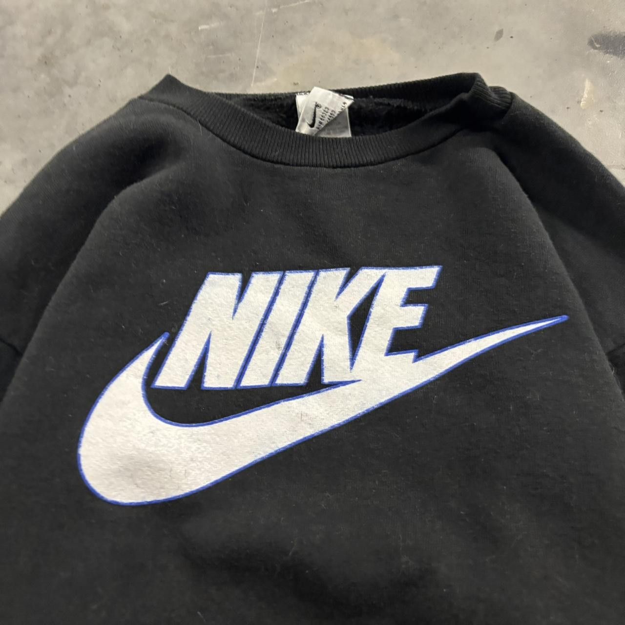 Nike Vintage 90s Black Nike Made In USA Streetwear Essential Hoodie! Size XS / US 0-2 / IT 36-38 - 2 Thumbnail