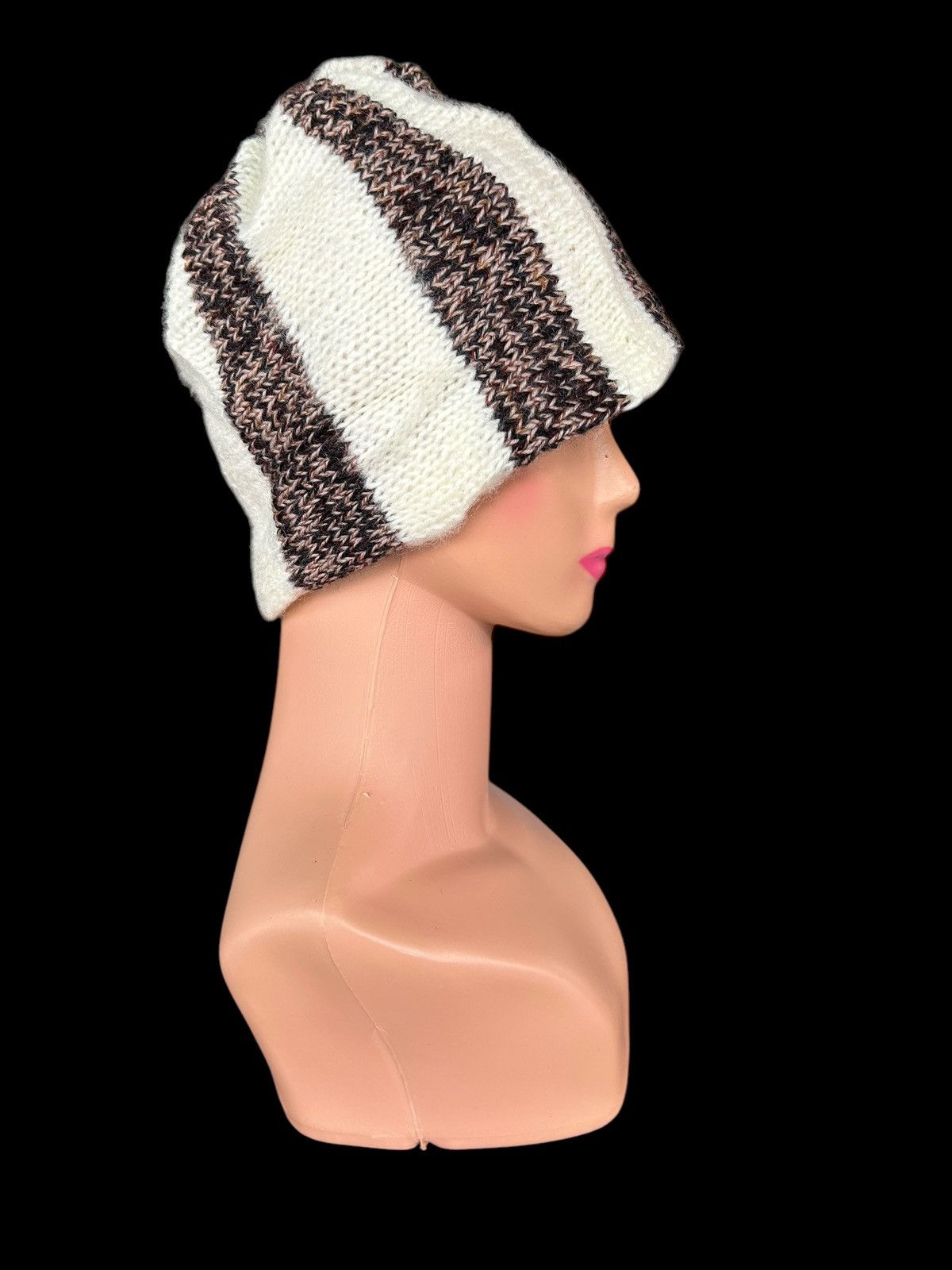 Japanese Brand × Kapital × Vintage Crochet Knitted Handmade Beanie Hats Size ONE SIZE - 6 Thumbnail
