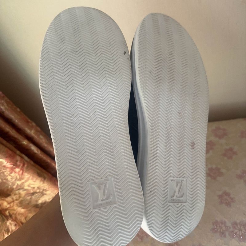 Louis Vuitton Louis Vuitton Beverly Hills Blue Casual Slip-On Shoes -2508 Size US 10.5 / EU 43-44 - 4 Thumbnail