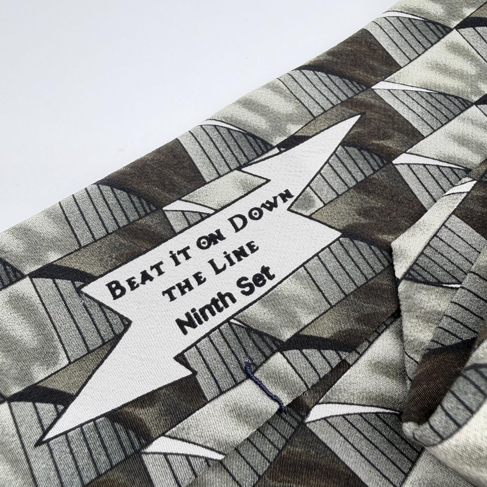 Grateful Dead Grateful Dead Tie Men's Black Grey Beat It On Down Size ONE SIZE - 4 Thumbnail
