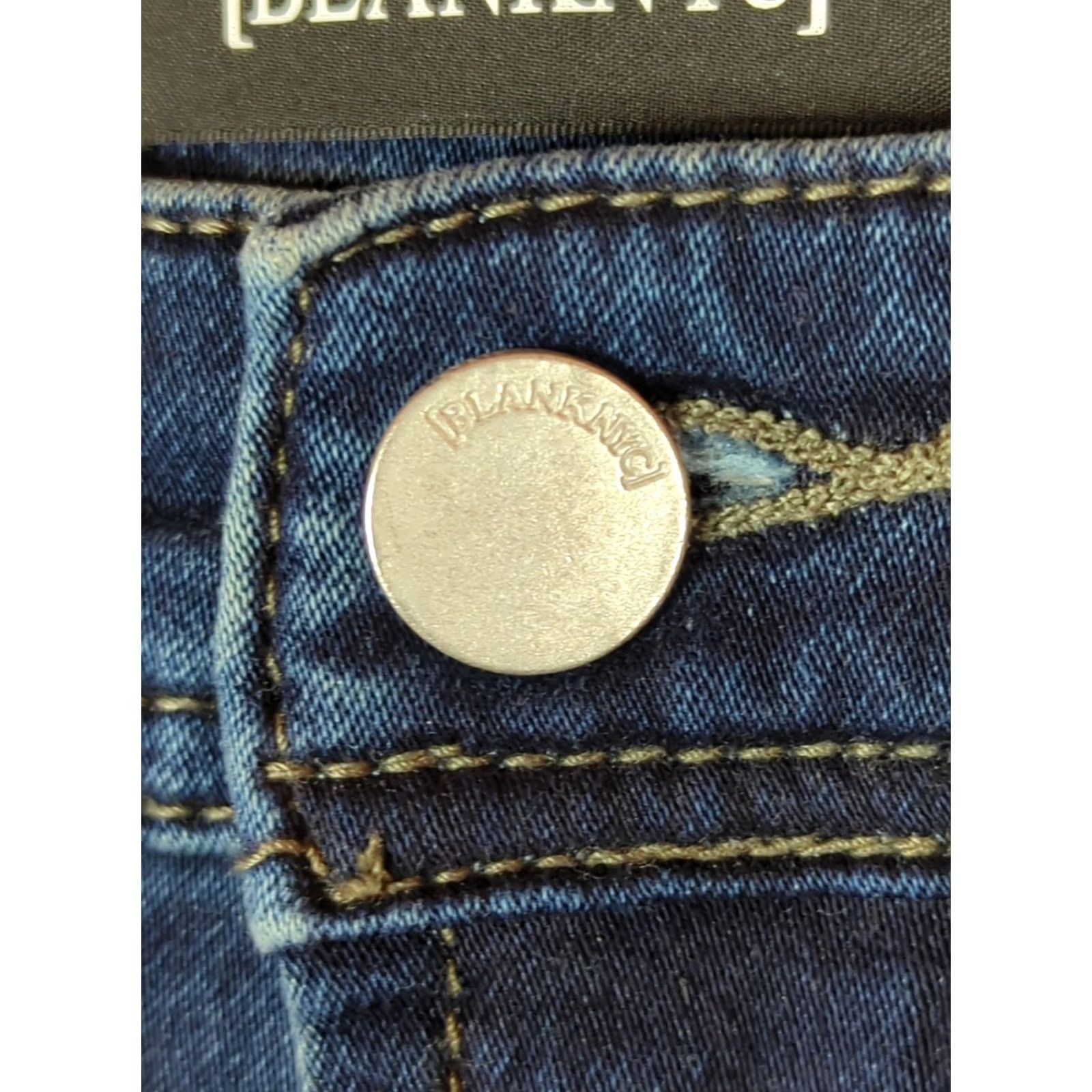 Vintage BLANKNYC Men's Wooster Slim Fit Jeans Size 34 dark wash stretch Straight leg Size US 34 / EU 50 - 7 Thumbnail