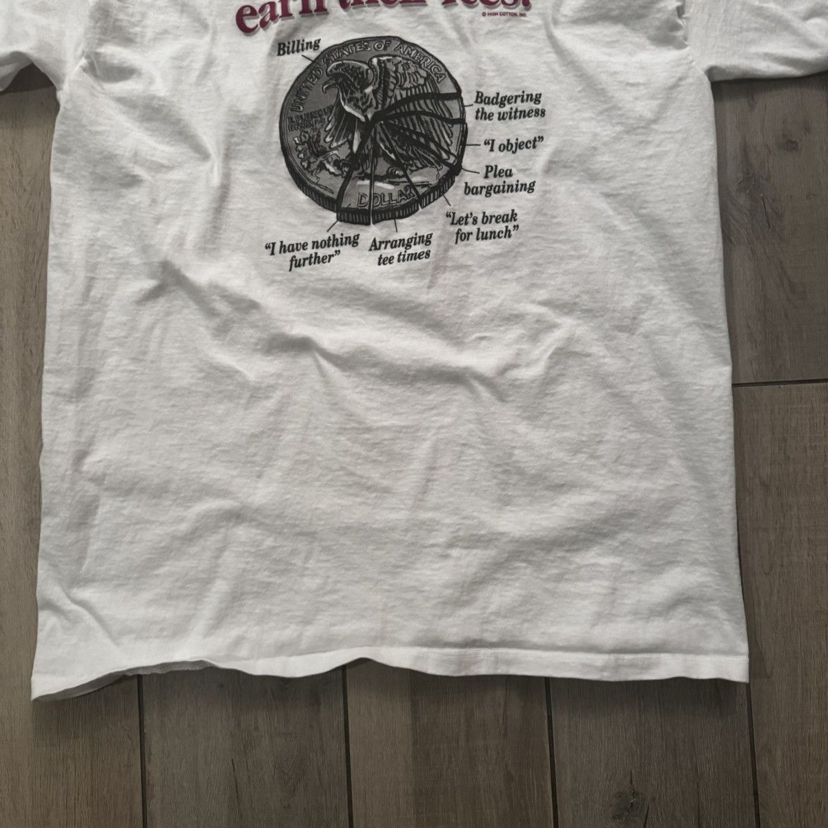 JNCO Vintage 90s Made In Usa White And Red Humor Graphic Tee L Size US L / EU 52-54 / 3 - 9 Thumbnail