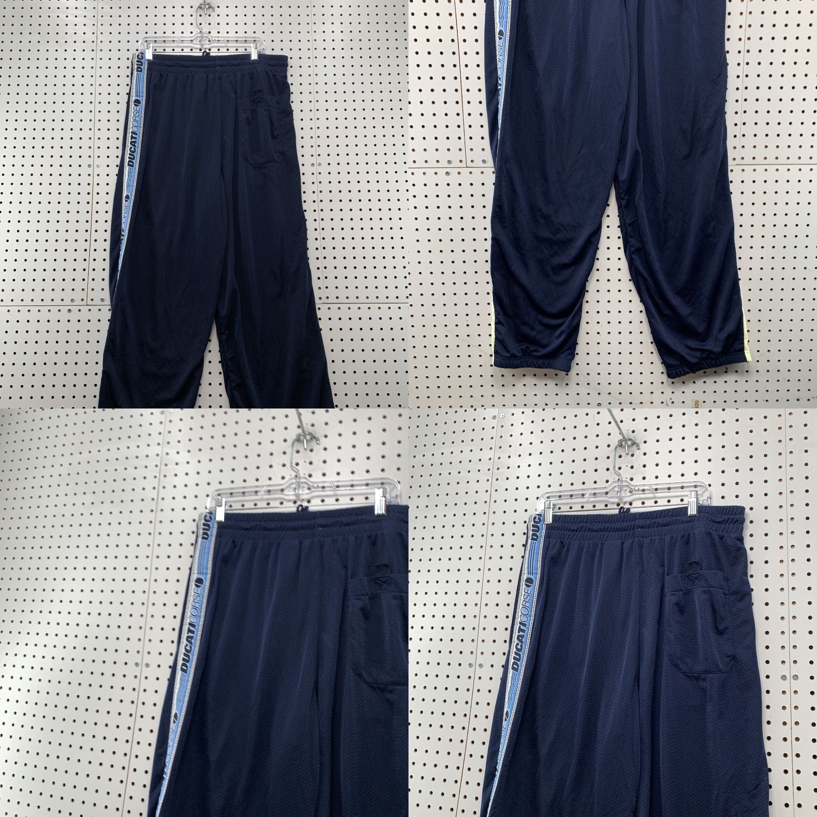 Fila VINTAGE FILA Ducati Corse Track Pants Mens XL Baggy Blue 34x32 Motorcycle Size US 33 - 8 Thumbnail
