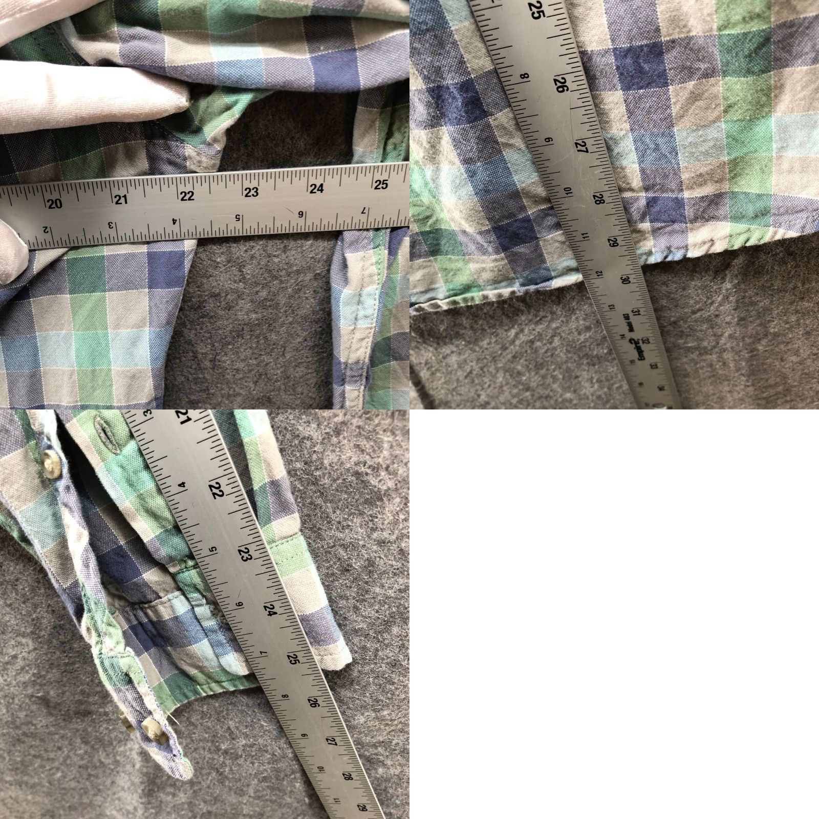 Haggar Haggar Button Down Shirt Men S Green Blue Plaid Long Sleeve Organic Cotton Life Khaki Shirt Casual Mens S Body Size US S / EU 44-46 / 1 - 8 Thumbnail