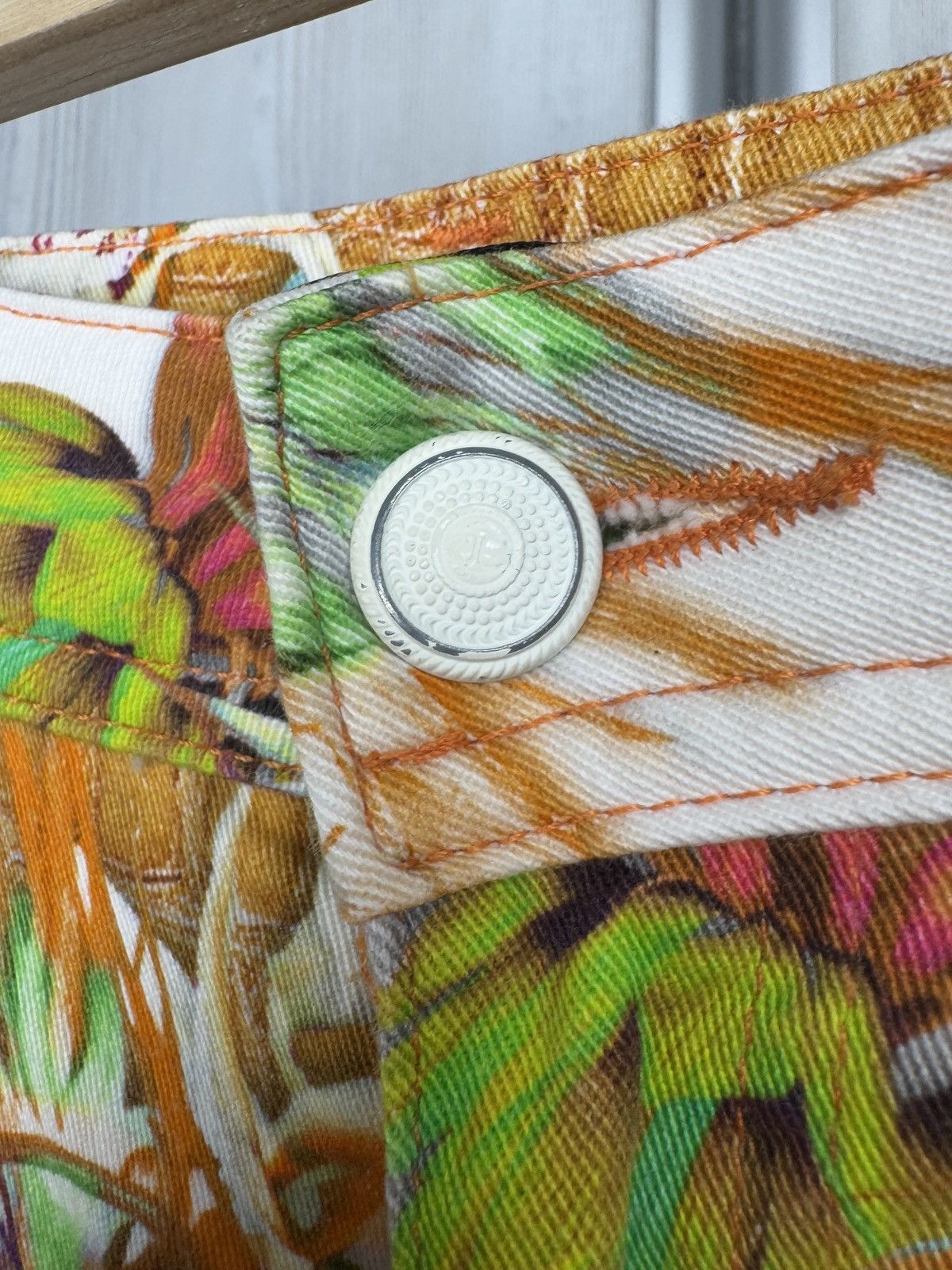 Just Cavalli Just Cavalli Multicolor Floral And Python Print Fit Jeans Size 27" / US 4 / IT 40 - 5 Thumbnail
