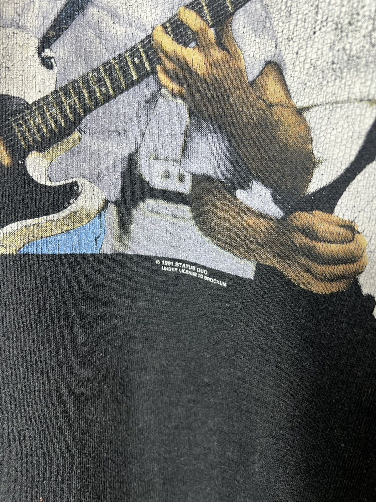 Band Tees Status Quo Rock Til' You Drop Vintage 1991 Tour Sweatshirt Size US L / EU 52-54 / 3 - 3 Thumbnail
