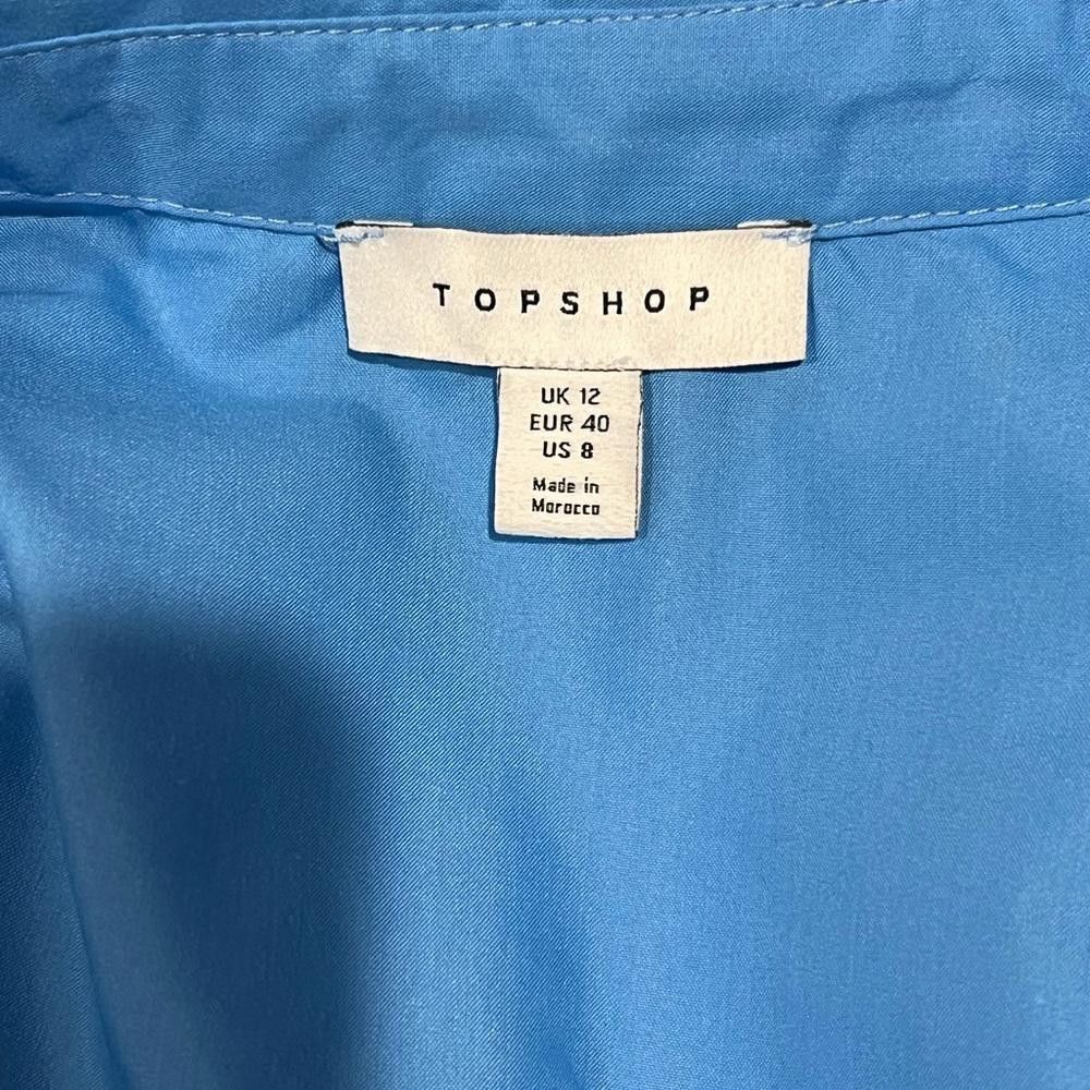 Topshop NWOT Topshop sleeveless open back shirt in blue Size M / US 6-8 / IT 42-44 - 4 Thumbnail