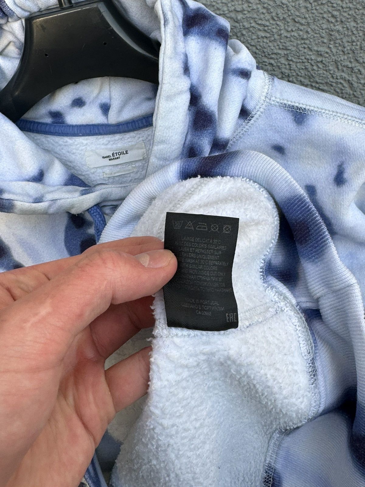 Isabel Marant × Isabel Marant Etoile Isabel Marant Etoile Big Logo Hoodie Sweatshirt Tie Die Size US M / EU 48-50 / 2 - 7 Thumbnail