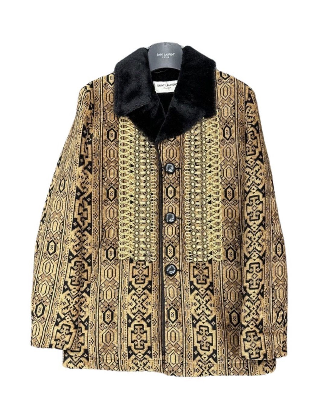 Saint Laurent Paris *Rare* Saint Laurent Paris AW16 Palladium Napoleon Coat Size US S / EU 44-46 / 1 - 2 Thumbnail