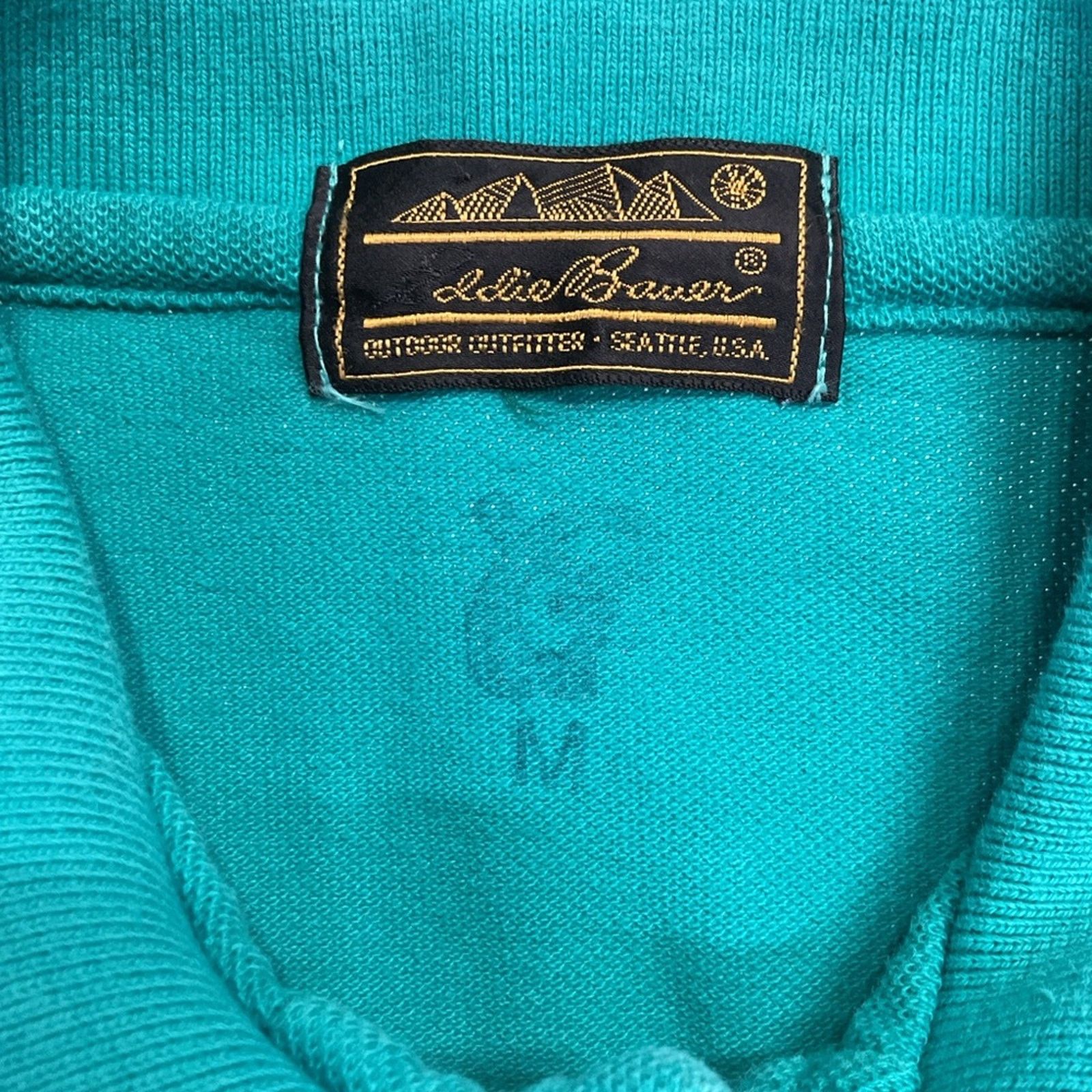 Eddie Bauer Vintage Eddie Bauer Teal Polo Shirt Size US M / EU 48-50 / 2 - 3 Thumbnail