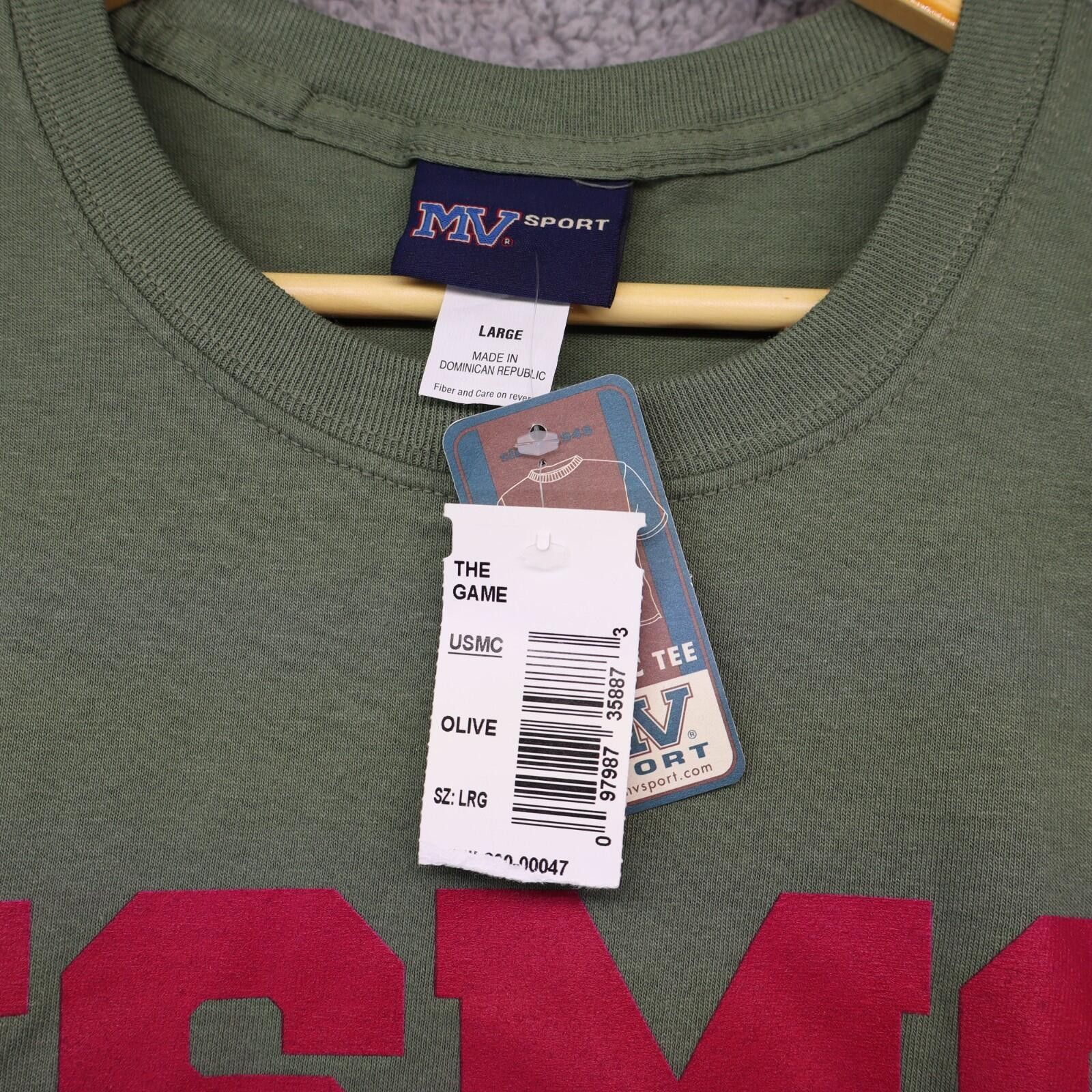 Other MV Sport Men Large USMC T-Shirt Green Olive NWT Size US L / EU 52-54 / 3 - 3 Thumbnail