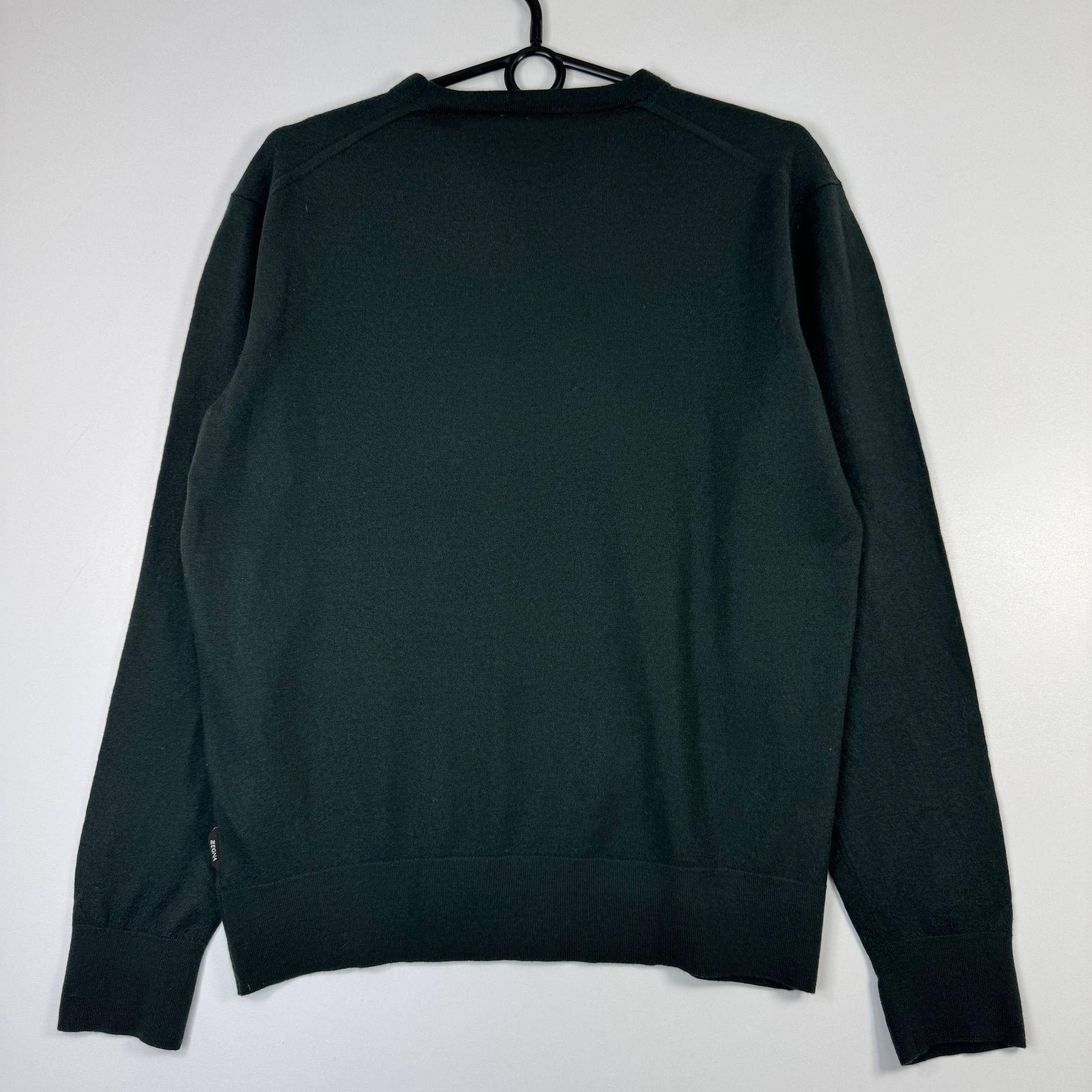 Z Zegna Zegna Wool Crew Neck Sweater Dark Green Mens Size XL Size US XL / EU 56 / 4 - 6 Thumbnail