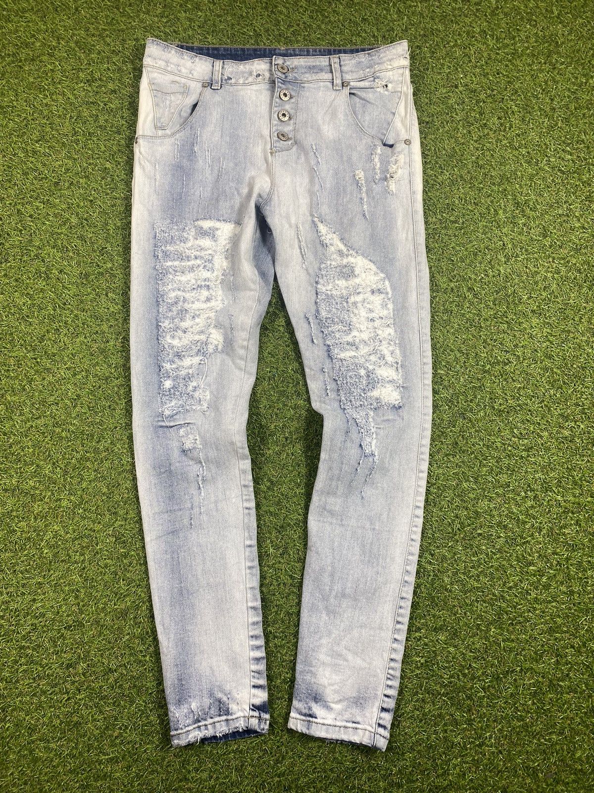 Vintage Vintage Y2K Japanese Distressed jeans streetwear style Size 28" / US 6 / IT 42 - 1 Thumbnail