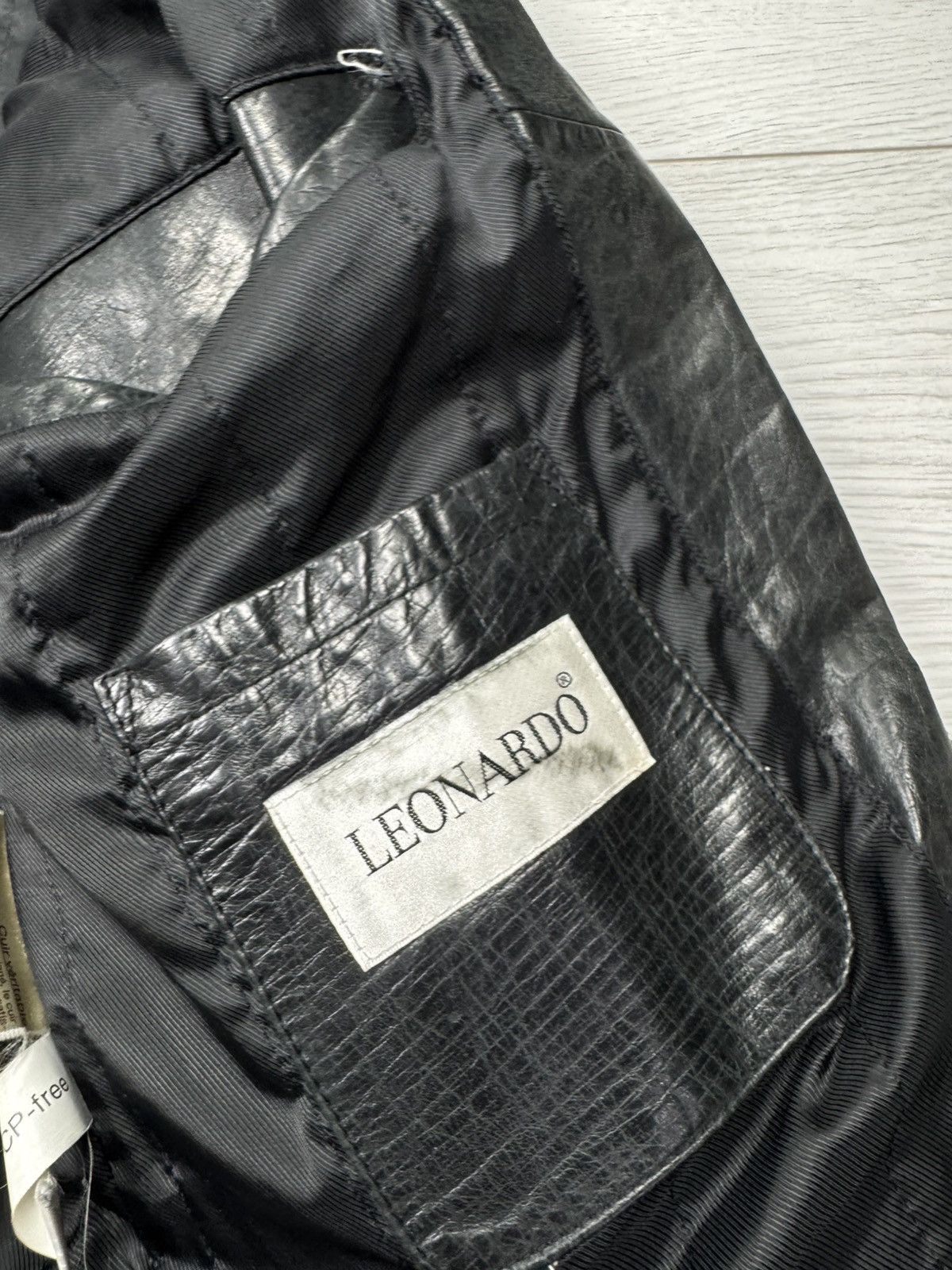 Genuine Leather × Vintage Leonardo Sportiva Vintage Real Leather Jacket Size US M / EU 48-50 / 2 - 10 Thumbnail