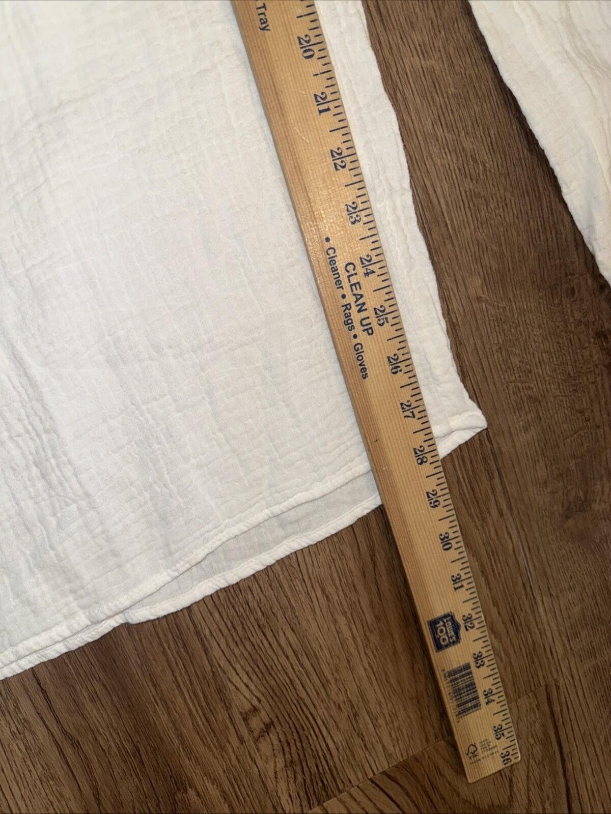 Other Salty Lemon White Gauze Coastal Boho Beach Wide Leg Pants Size 32" / US 10 / IT 46 - 8 Thumbnail