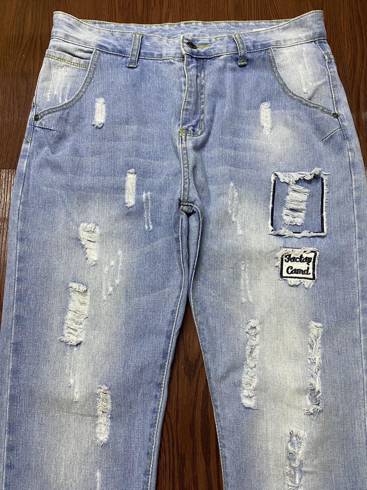 Japanese Brand Vintage Japanese Brands Distressed Patched Jeans Size US 34 / EU 50 - 3 Thumbnail