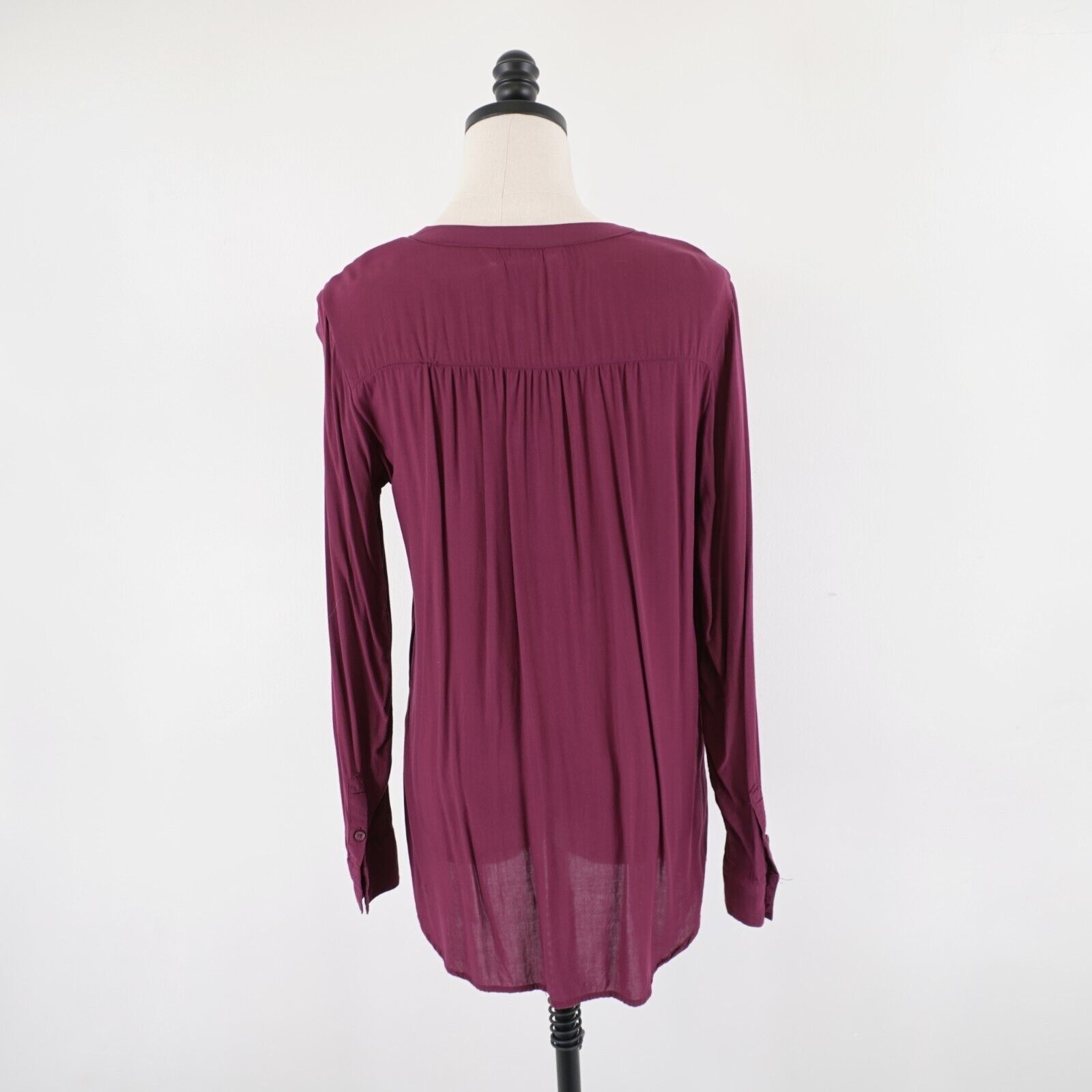 Gap Gap Purple Medium The Tunic Shirt Blouse Long Sleeve 1/2 But Size M / US 6-8 / IT 42-44 - 4 Thumbnail