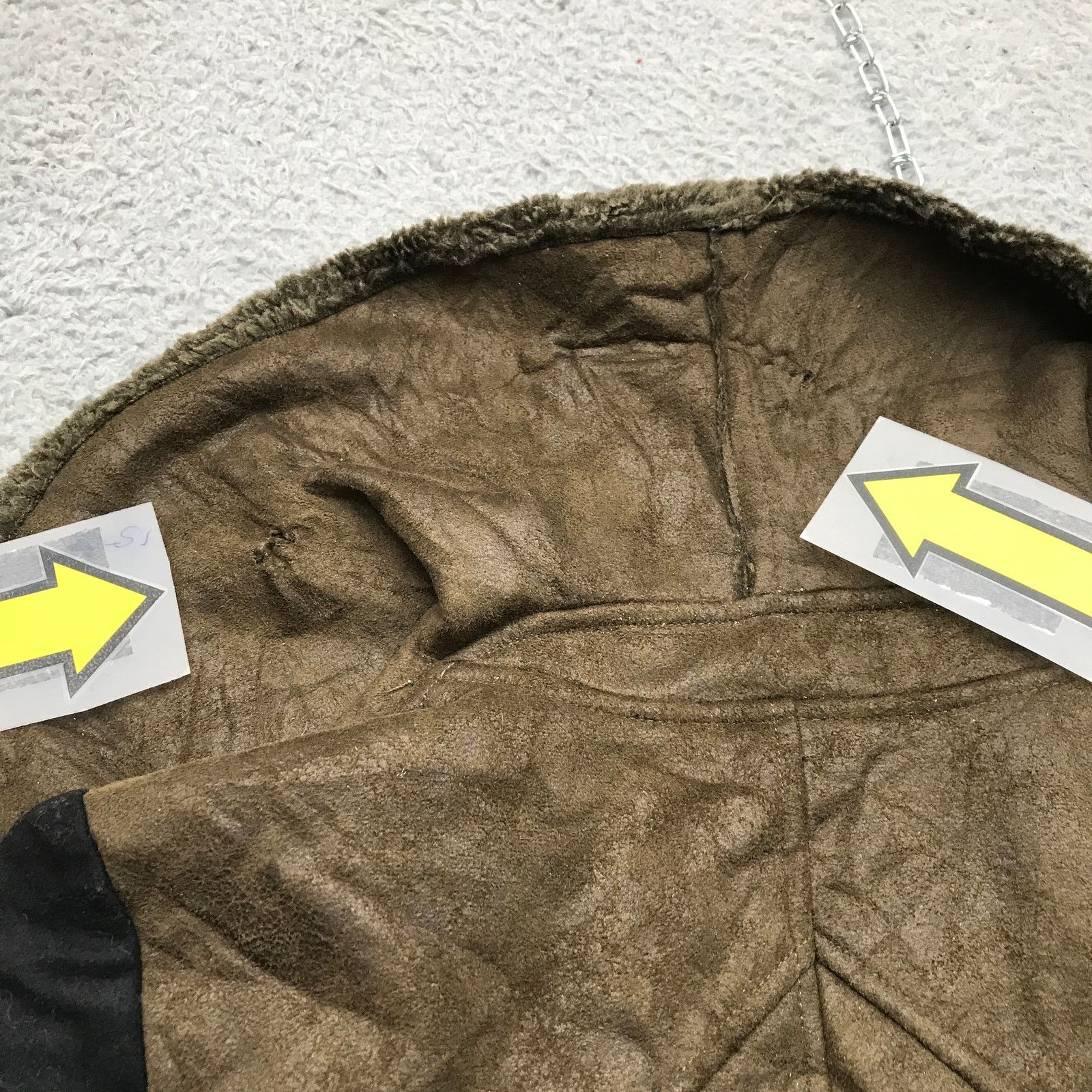 Sam Edelman Sam Edelman Wool Blend Leather Jacket Women's M Olive Green Size M / US 6-8 / IT 42-44 - 11 Thumbnail
