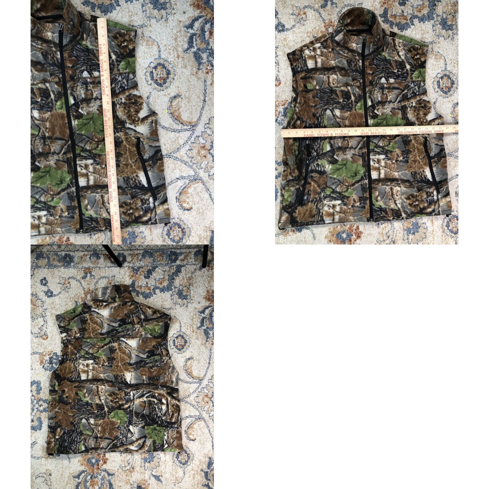 Vintage Cabela's Vest Mens XL Brown Camouflage Fleece Full Zip Pockets Outdoor Hunting Size US XL / EU 56 / 4 - 8 Thumbnail