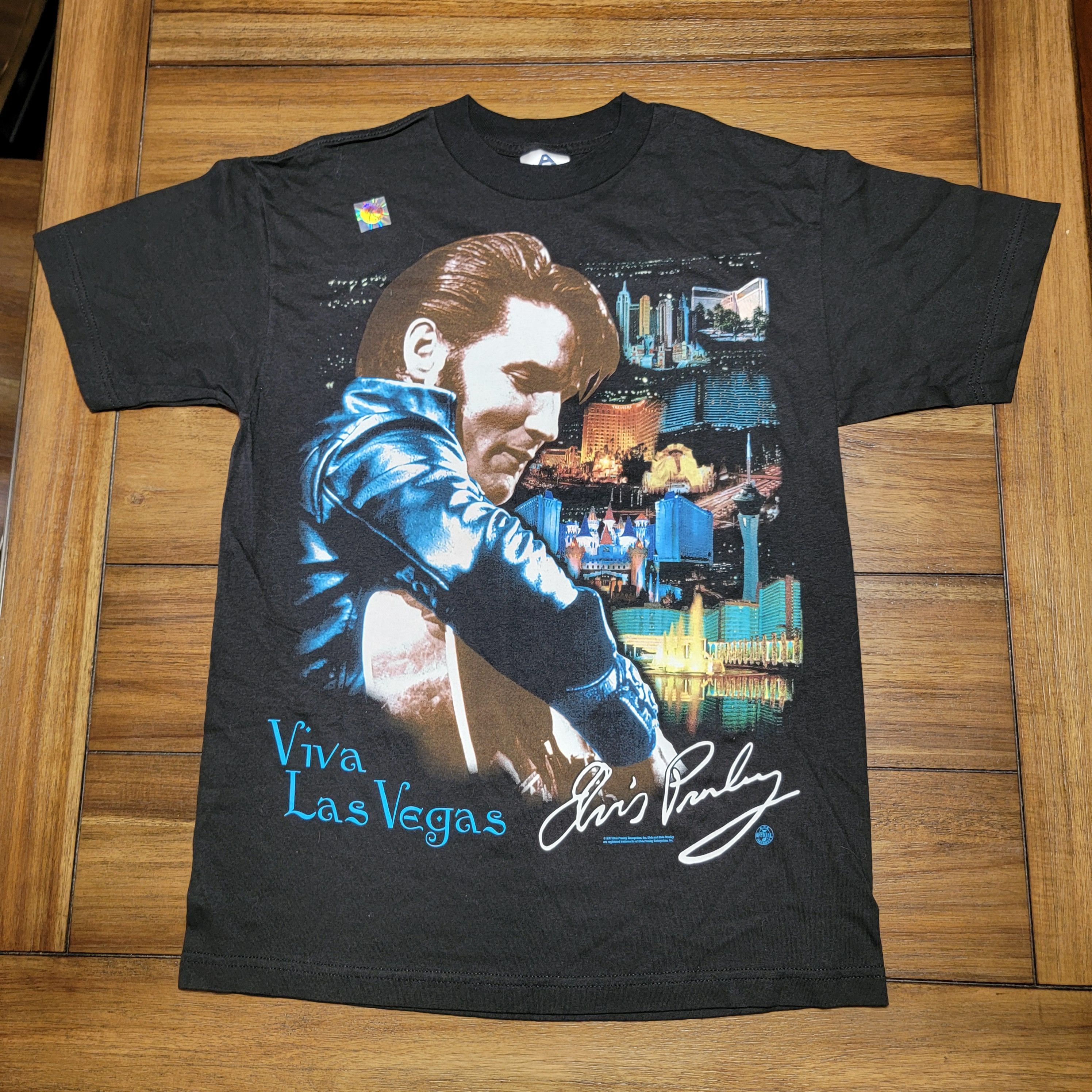 Alstyle Alstyle SS Unisex Tee Elvis "Viva Las Vegas" - Medium NWOT Size US M / EU 48-50 / 2 - 1 Thumbnail