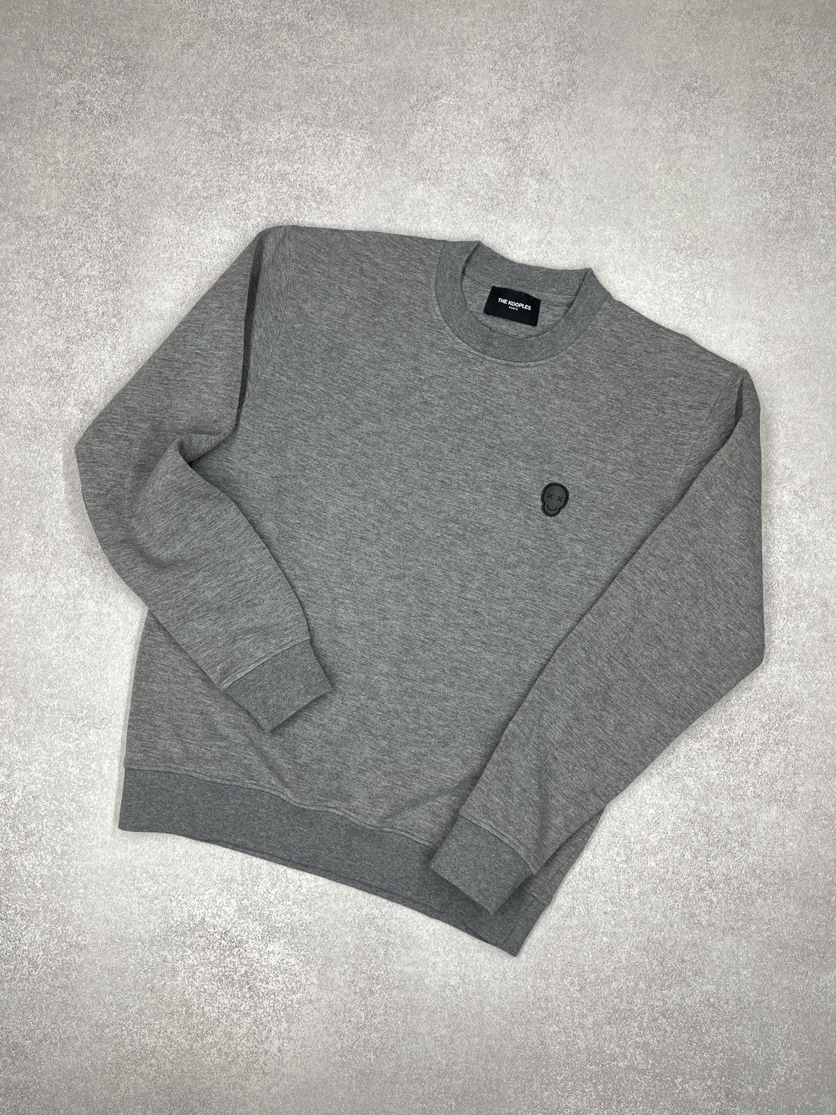 The Kooples Mens The Kooples Grey Sweatshirt Skull Log Black Size M Size US M / EU 48-50 / 2 - 1 Thumbnail