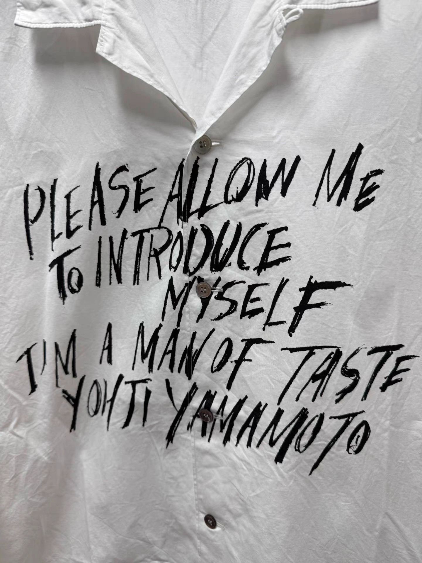 Yohji Yamamoto yohji yamamoto y's Handwritten Poem Slogan Shirt K20 Size US L / EU 52-54 / 3 - 3 Thumbnail