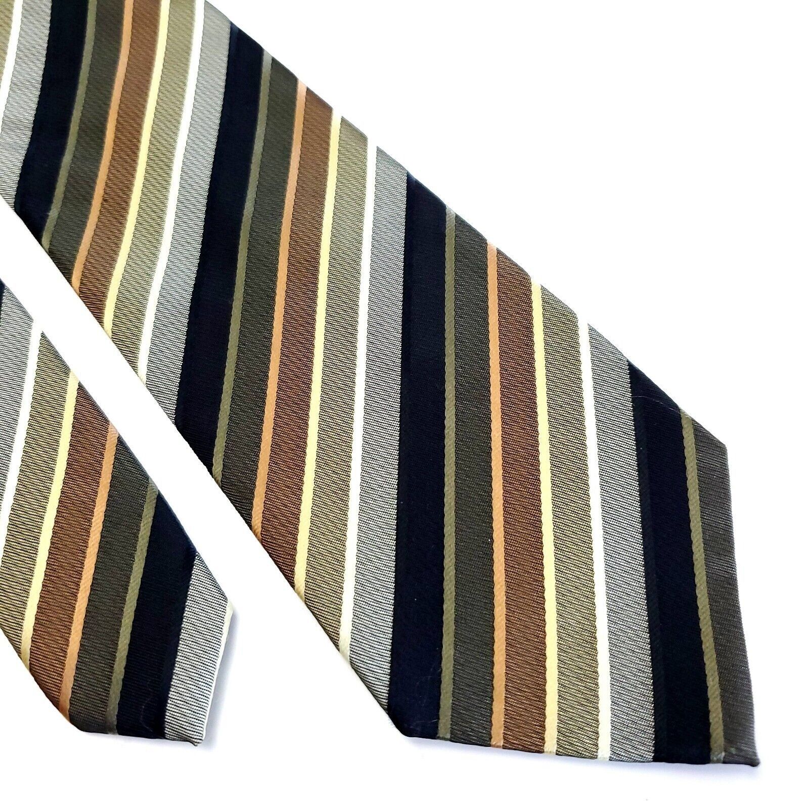Croft & Barrow Croft & Barrow Polyester Multi-Colored Striped Tie Size ONE SIZE - 1 Thumbnail