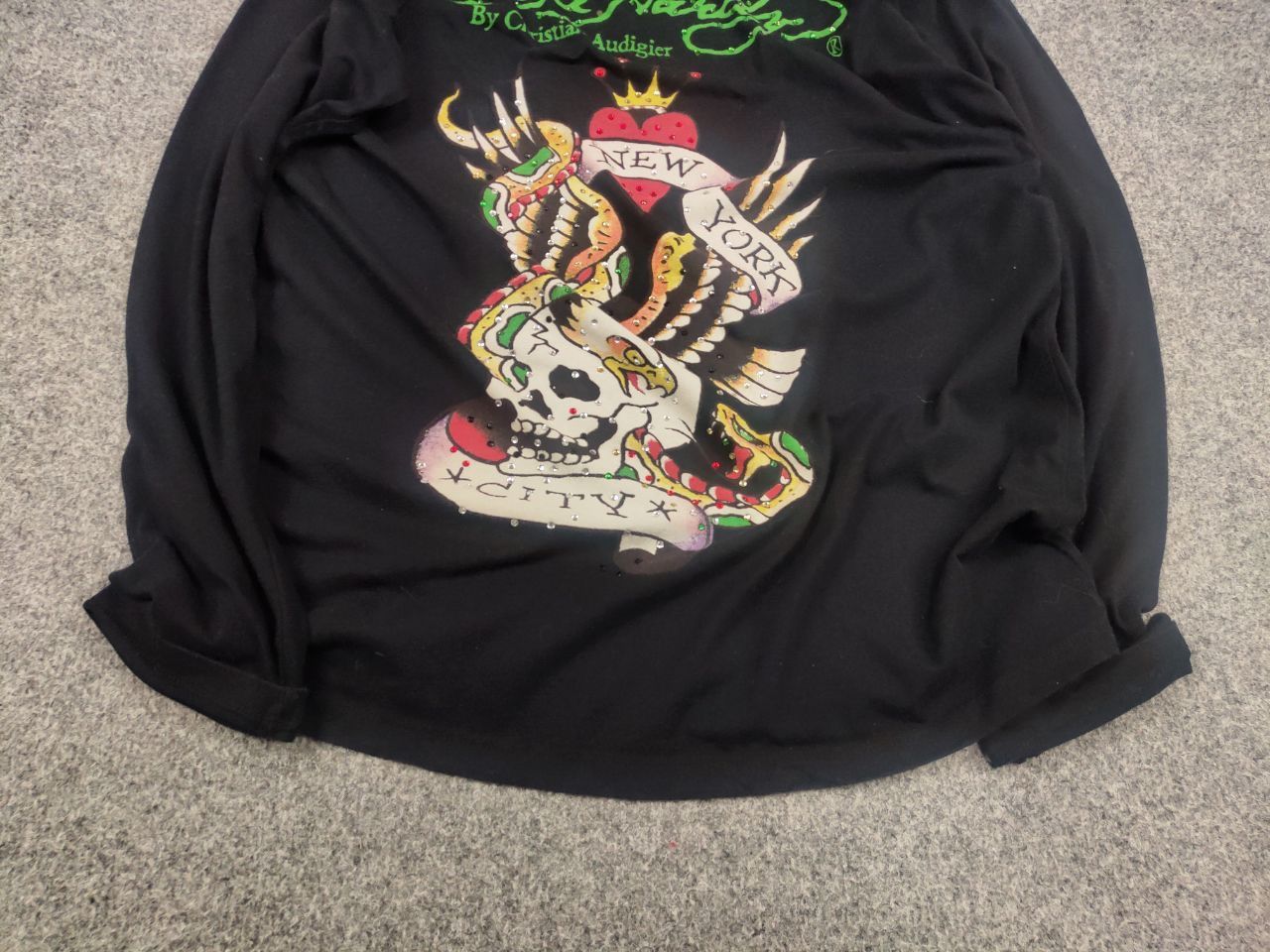 Ed Hardy Vintage Ed Hardy by Christian Audigier Y2K Logo Long Sleeve Size US M / EU 48-50 / 2 - 5 Thumbnail