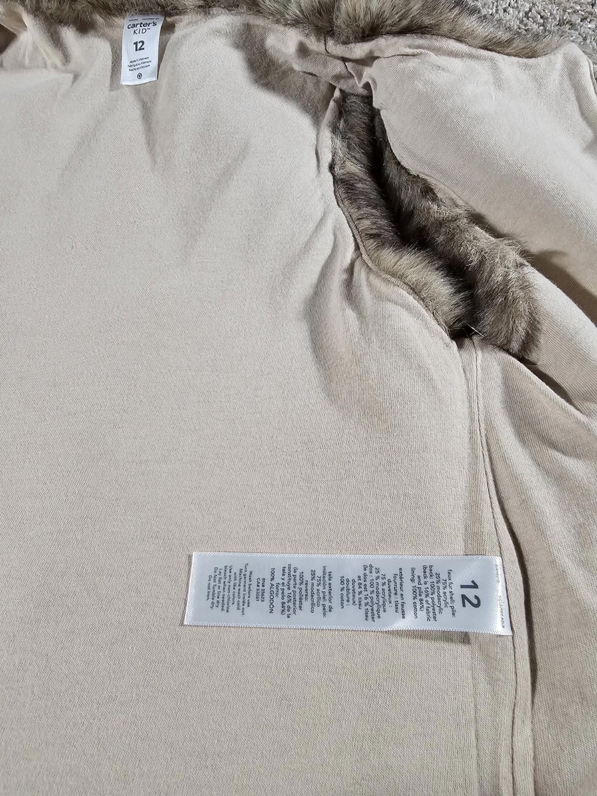Other Carter's Kid 12 Faux Fur Vest NWT Size ONE SIZE - 6 Thumbnail
