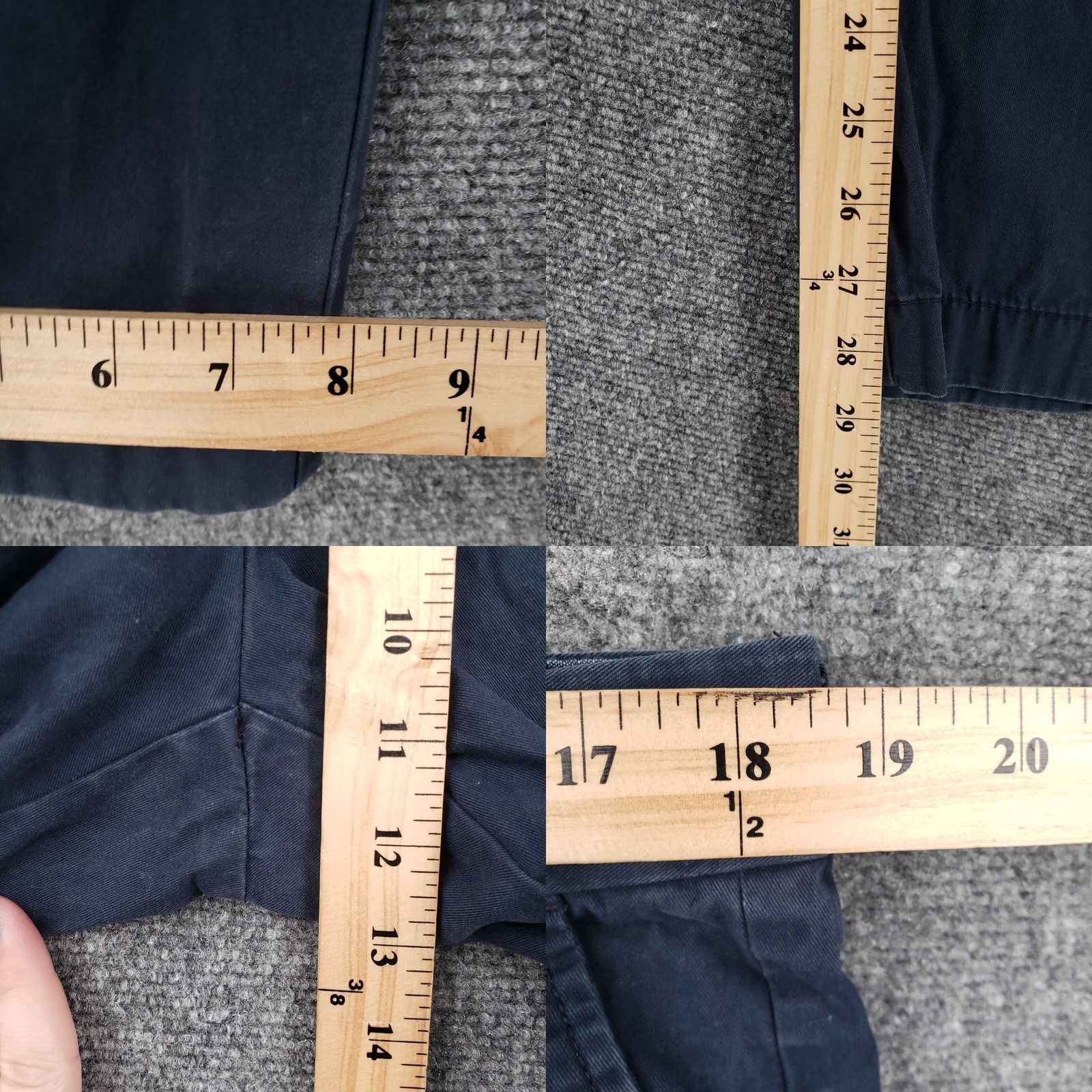 Tommy Hilfiger Tommy Hilfiger Pants Mens 36X30 Chino Cotton Blue Flat Front Regular Fit Tailored Size US 37 - 8 Thumbnail