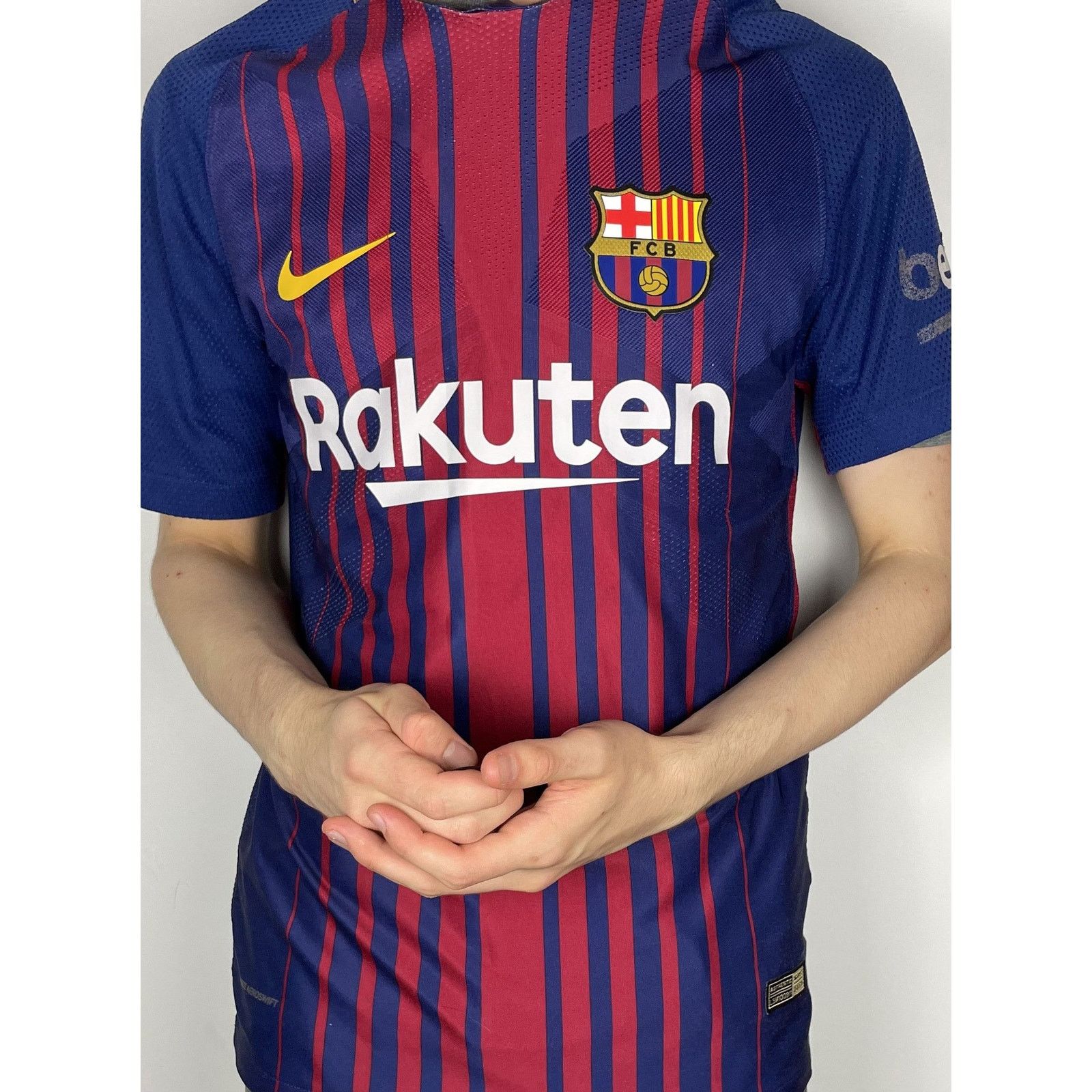 Nike Nike Men's Blue Red Crew Neck FC Barcelona Football Jersey Size US S / EU 44-46 / 1 - 2 Thumbnail