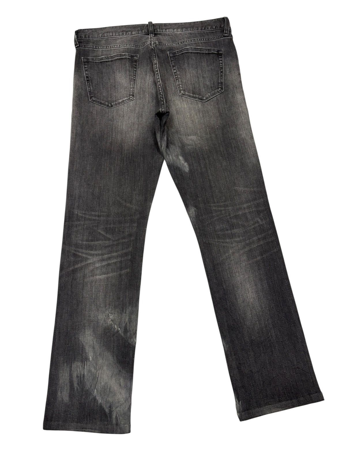 Kapital Vintage Uniqlo Faded Black Distressed Denim Jeans Size US 34 / EU 50 - 4 Thumbnail