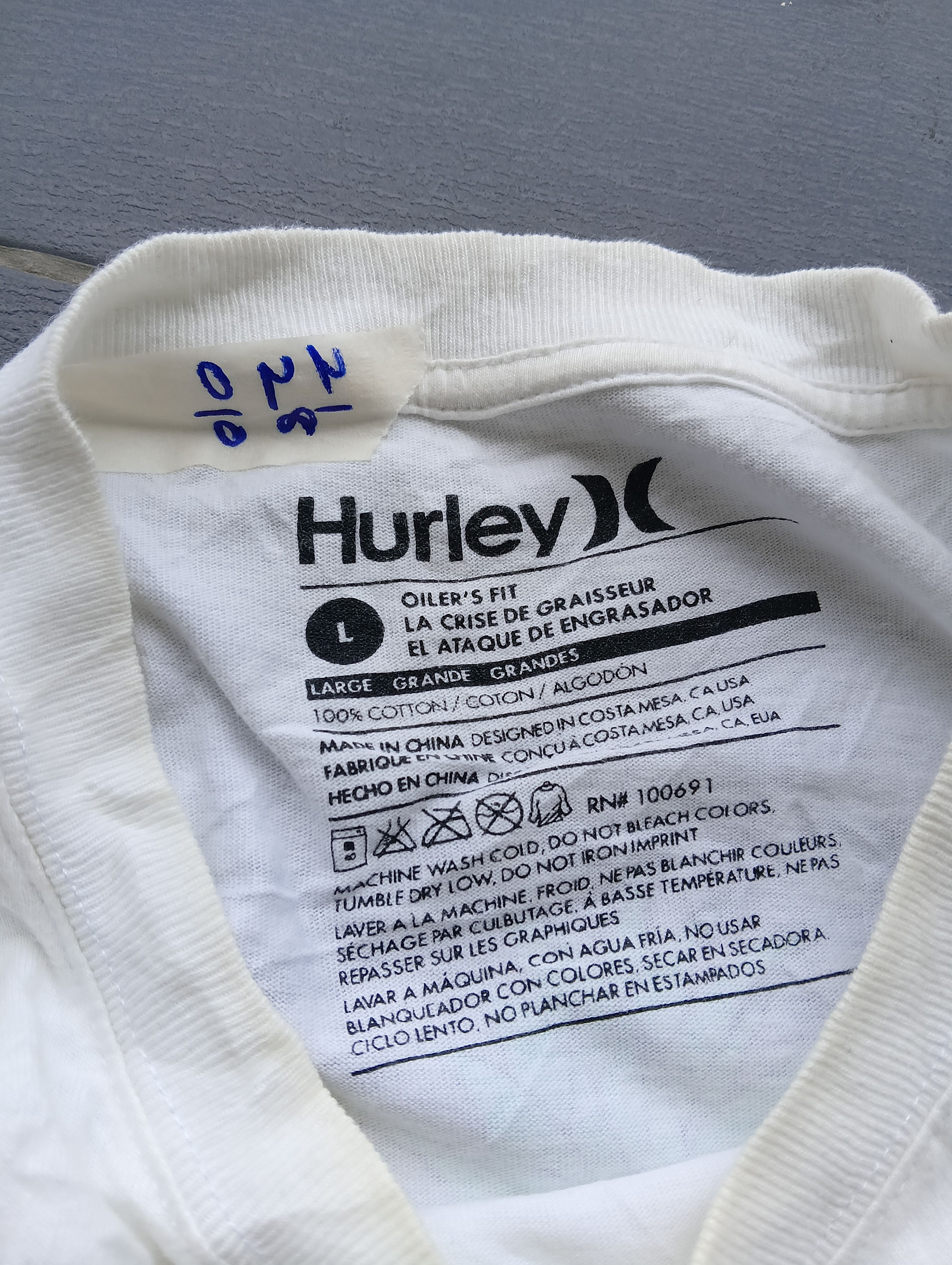 Hurley HURLEY Beach company big logo TEE Size US L / EU 52-54 / 3 - 3 Thumbnail