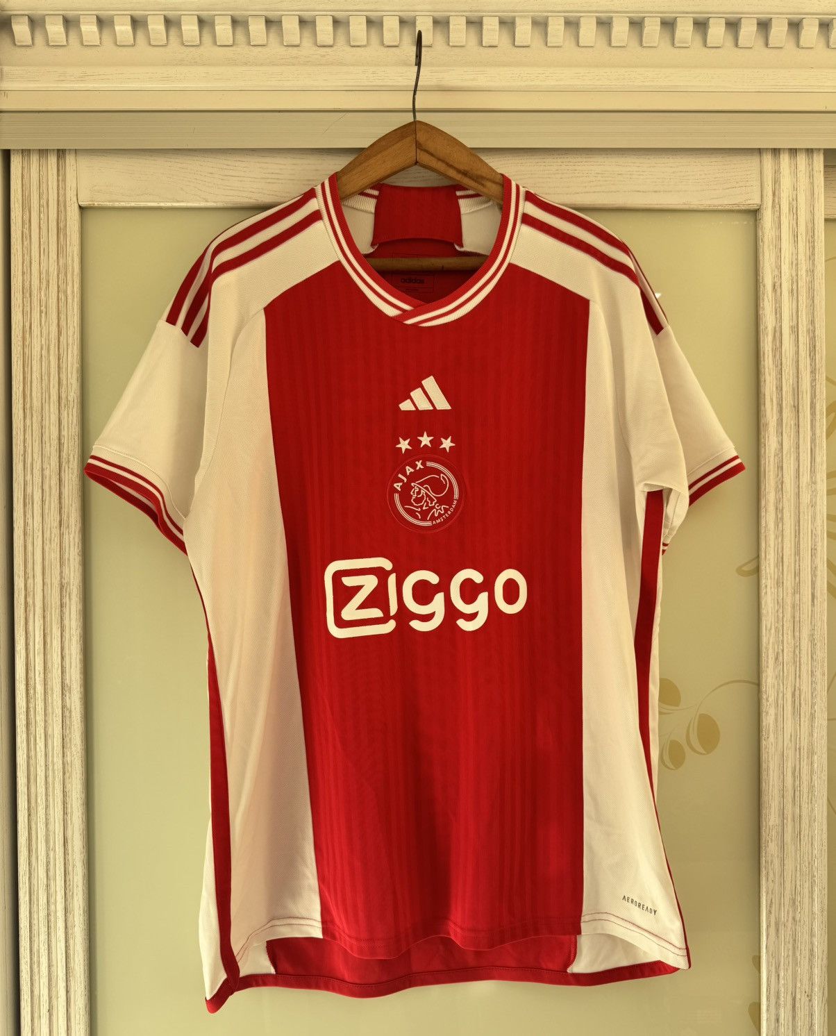 Adidas Ajax 2023-2024 Home Soccer Jersey Football Shirt Kit Size US XL / EU 56 / 4 - 1 Thumbnail
